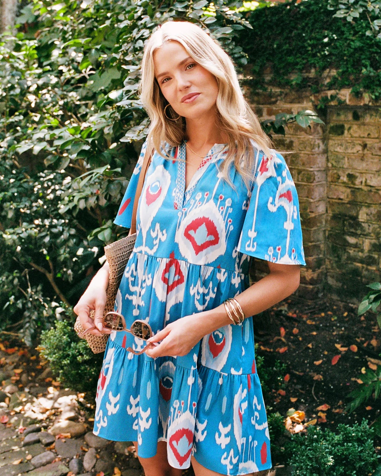 Sheridan French Charlie Dress in Americana Ikat