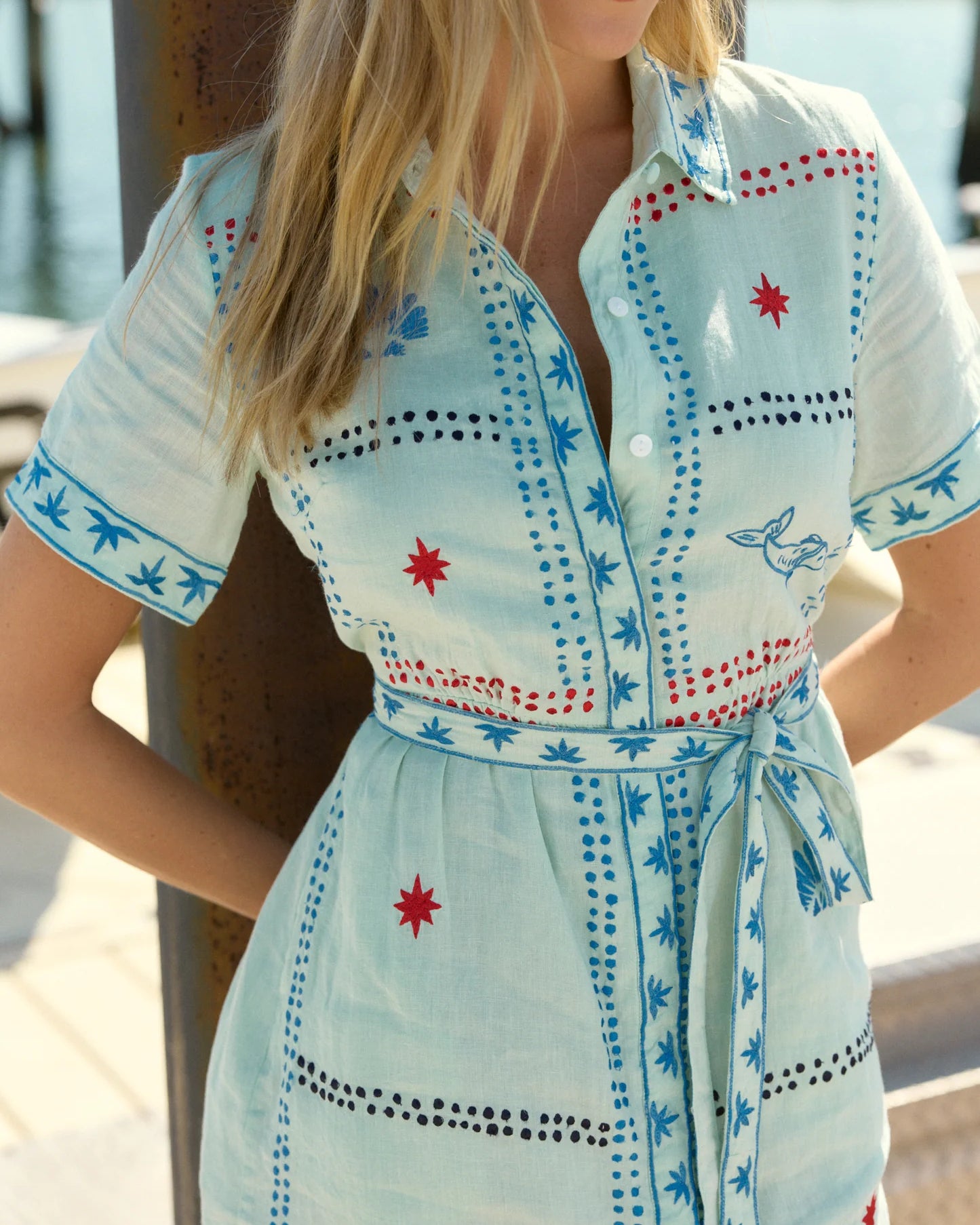 Olivia By Livro Tilly Dress in Seastitch