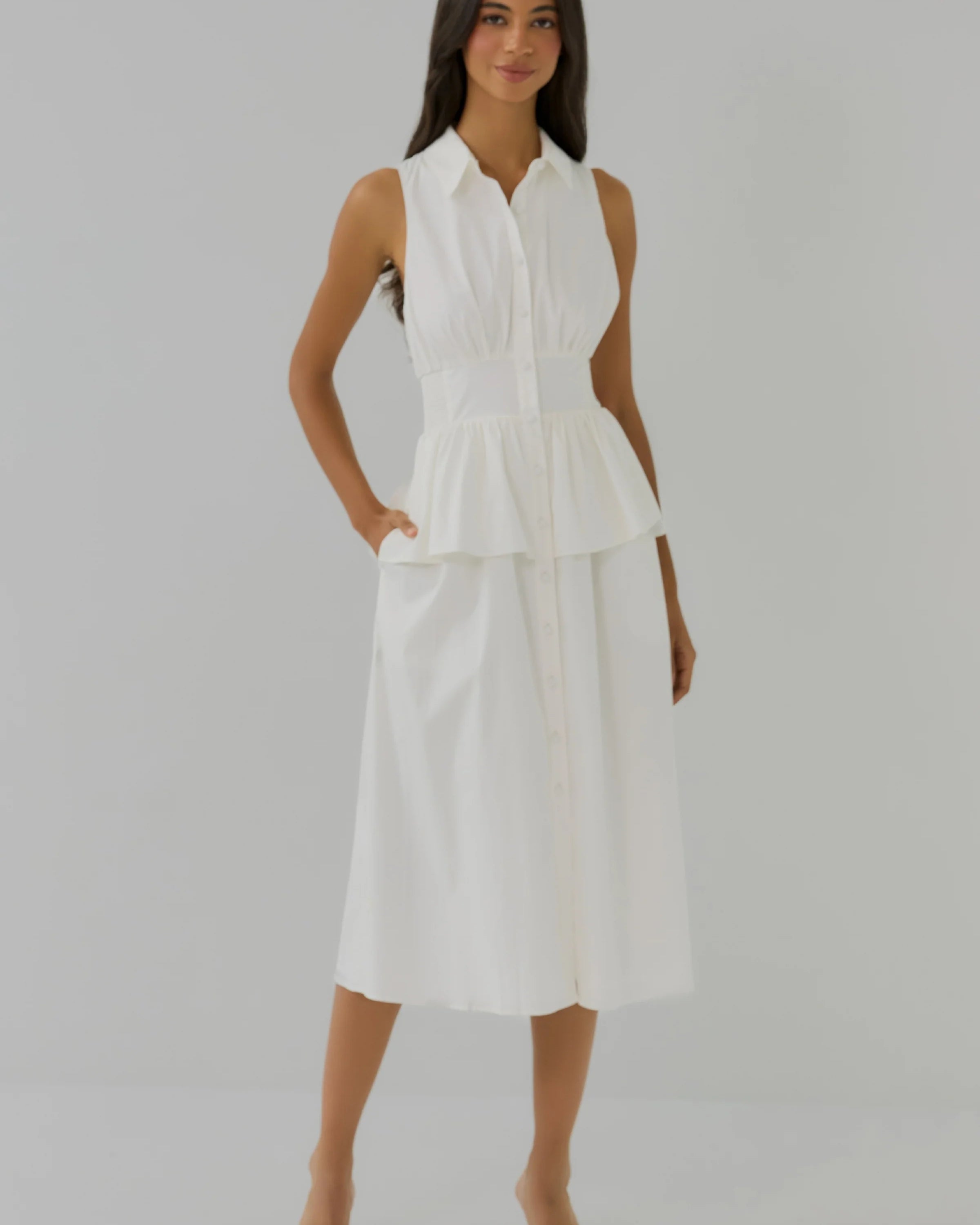 Hutch Paulette Dress in White