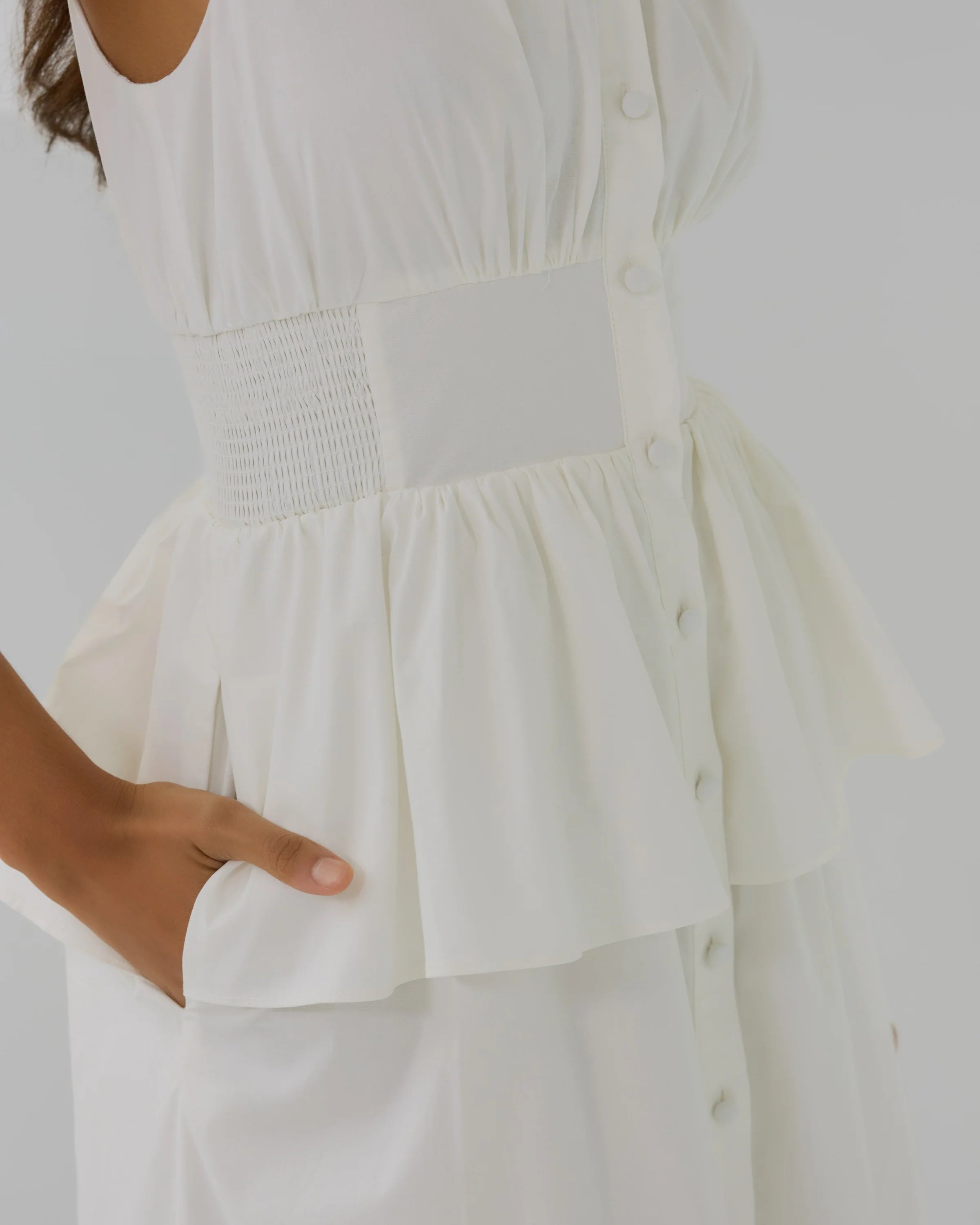 Hutch Paulette Dress in White