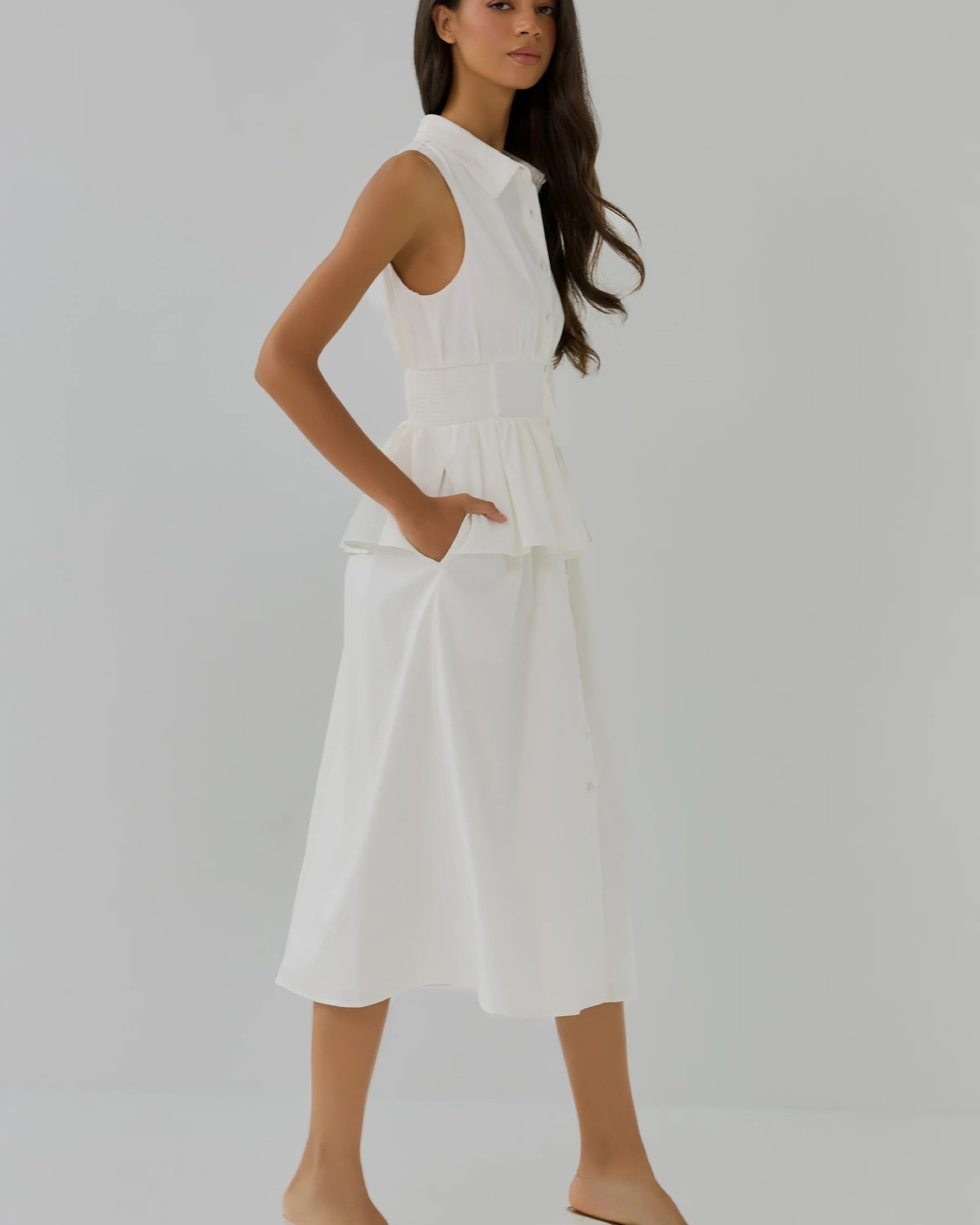 Hutch Paulette Dress in White