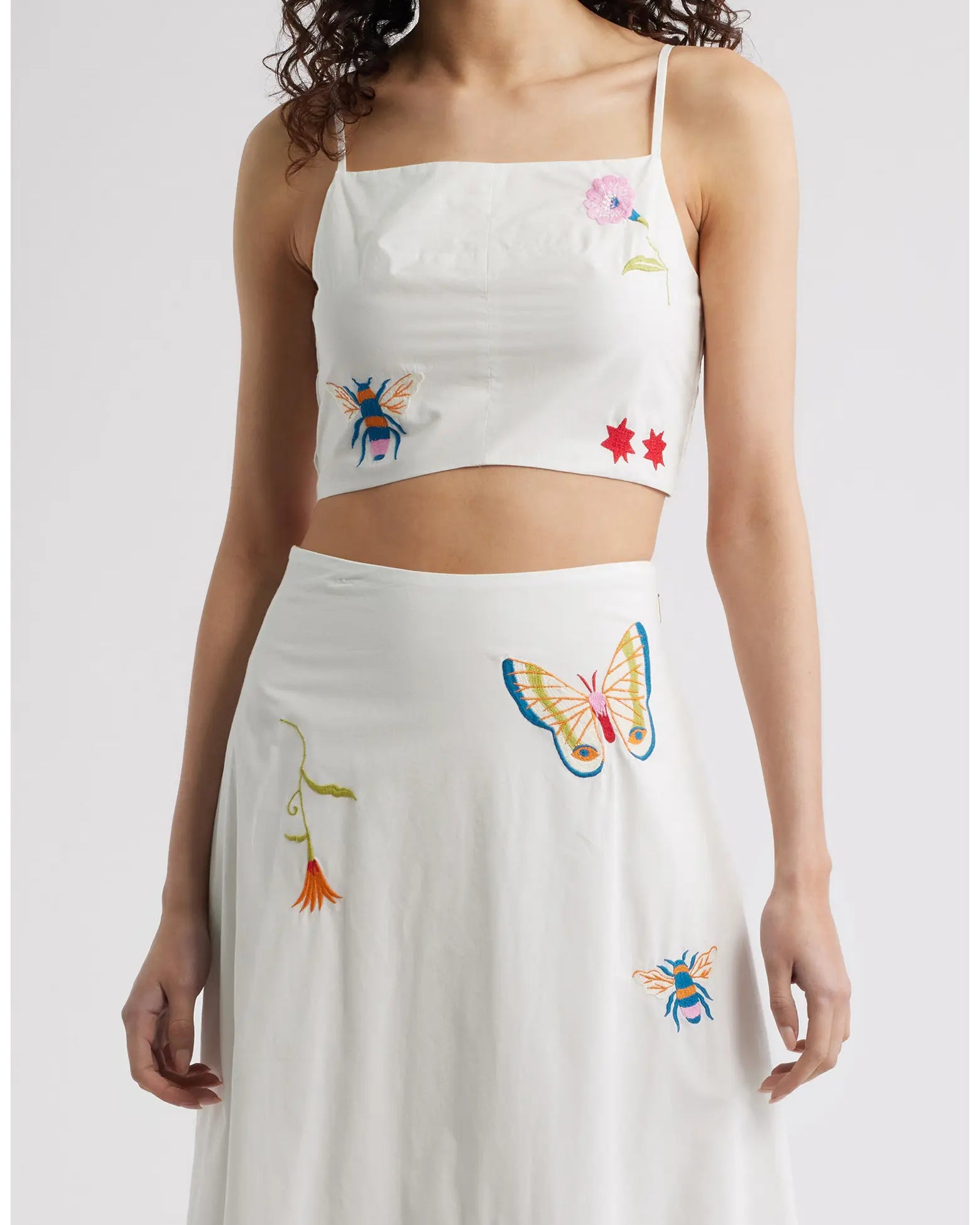 Cleobella Sage Top in Montecito Embroidery Motif