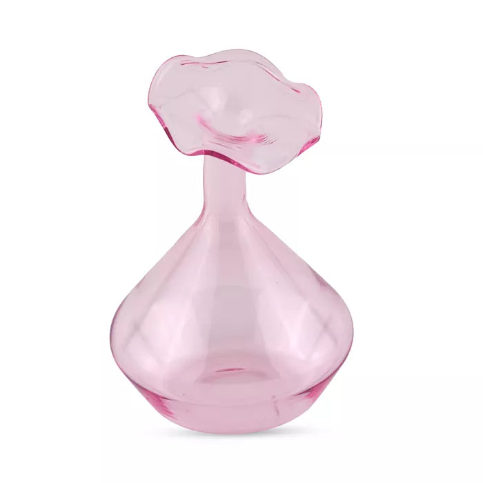 Tizo Designs Pink Angled Neck Vase Small
