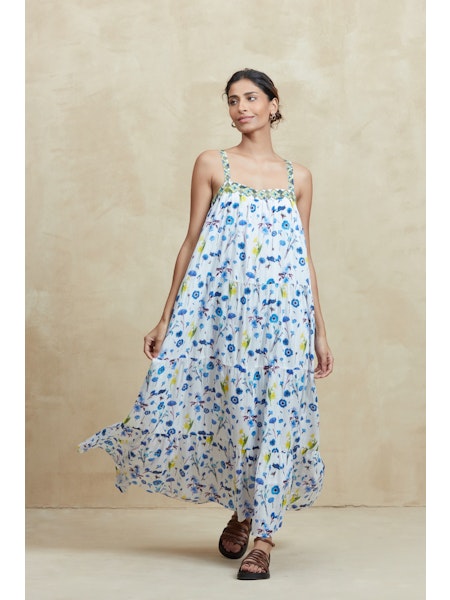 Natasha Mesh Embroidery Dress