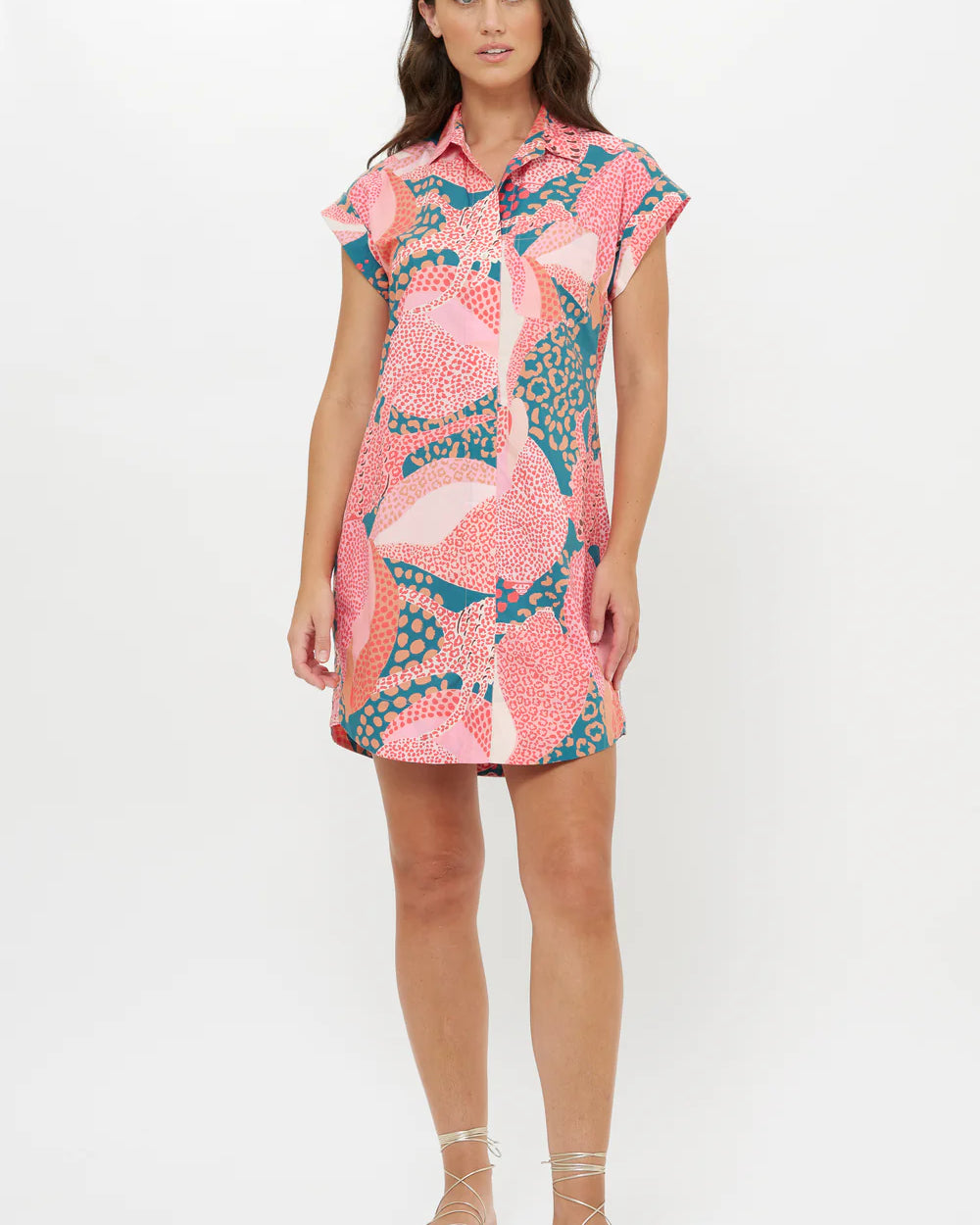 Oliphant Shirt Dress Mini in Nautilus Navy