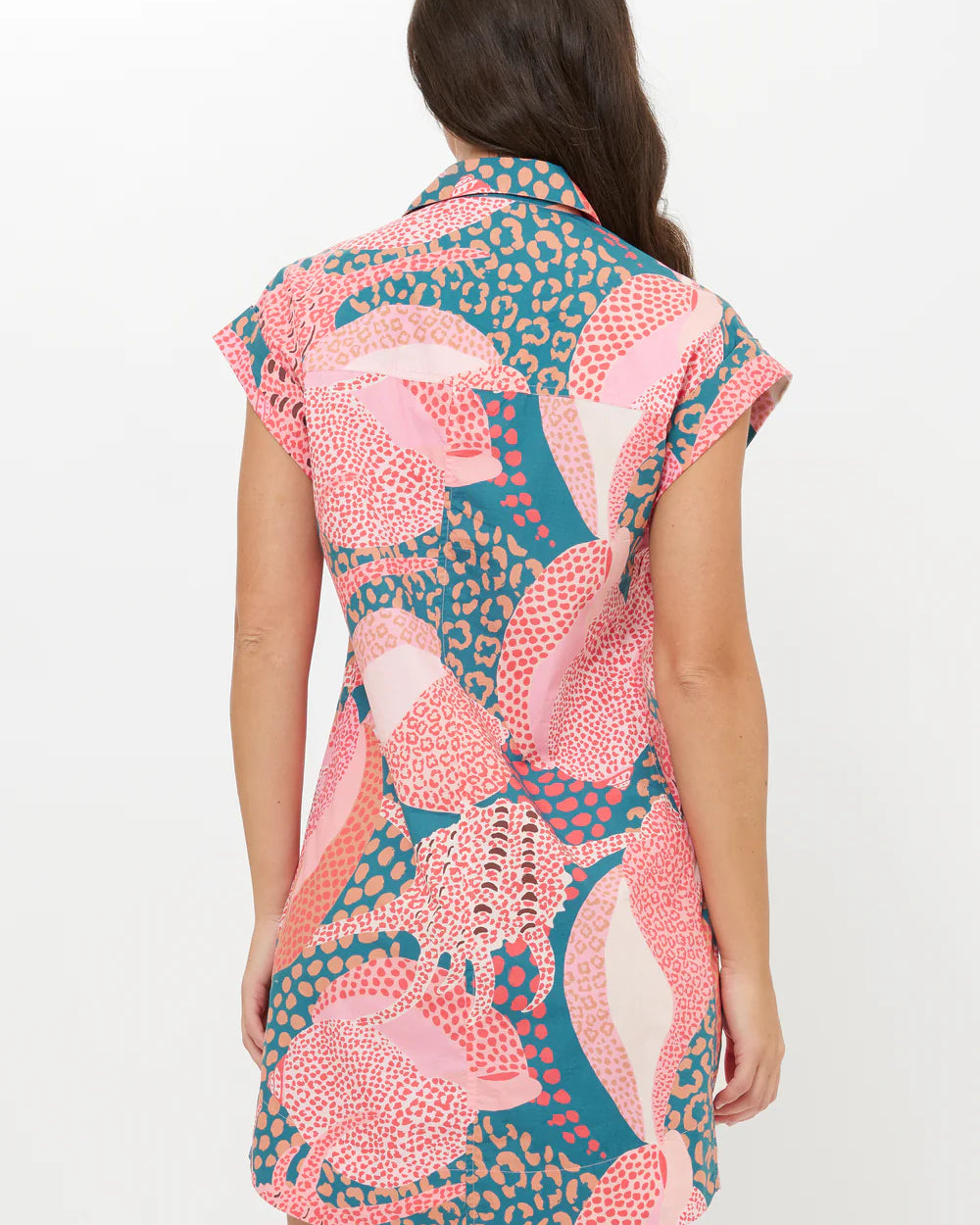 Oliphant Shirt Dress Mini in Nautilus Navy