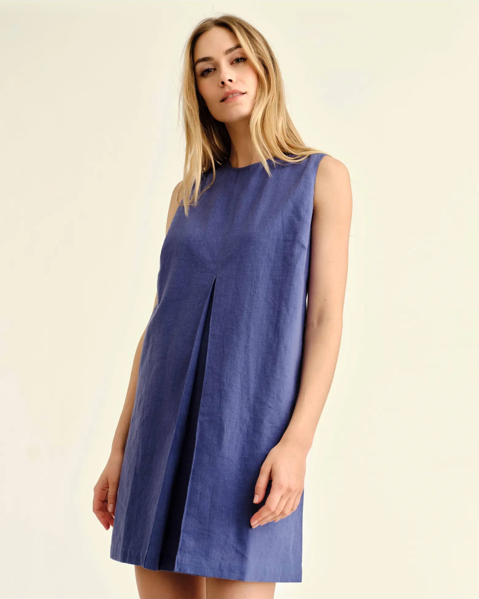 Cartolina Fiona Coastal Indigo Shift Dress