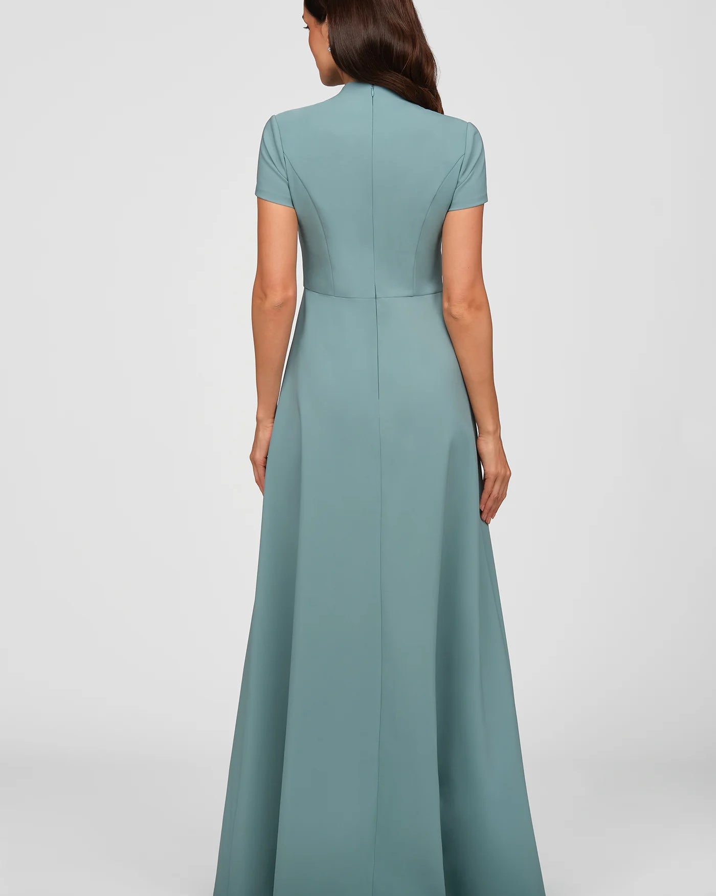 Kay Unger Fatima Gown in Cyan Blue