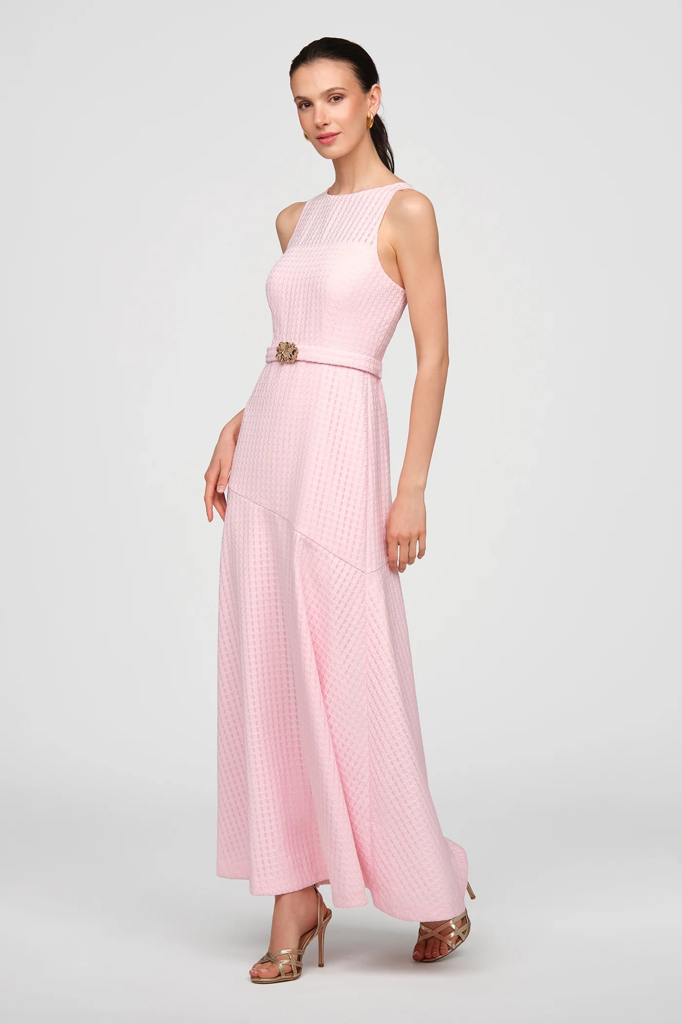 Kay Unger Odella Gown in Pink Bloom