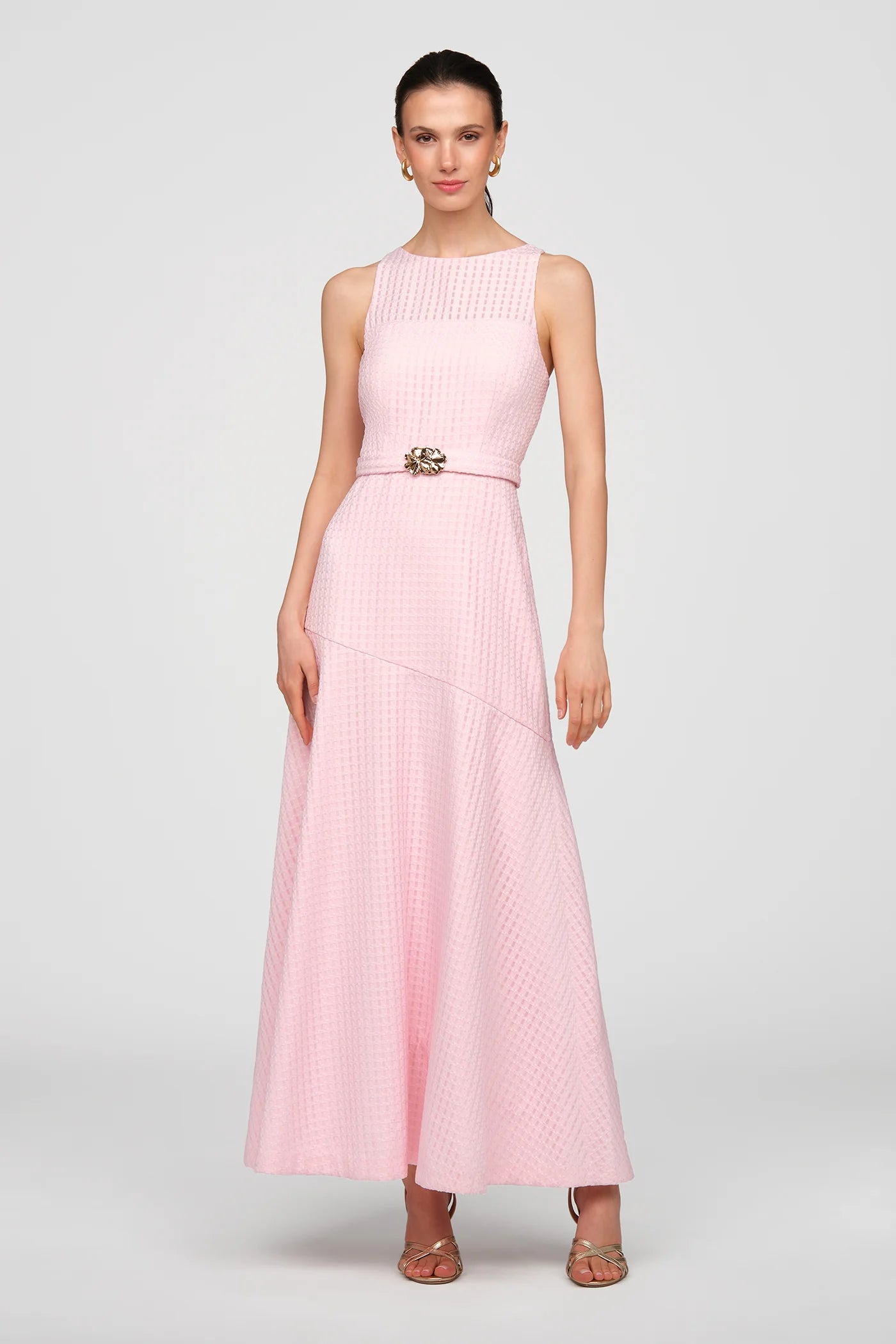 Kay Unger Odella Gown in Pink Bloom
