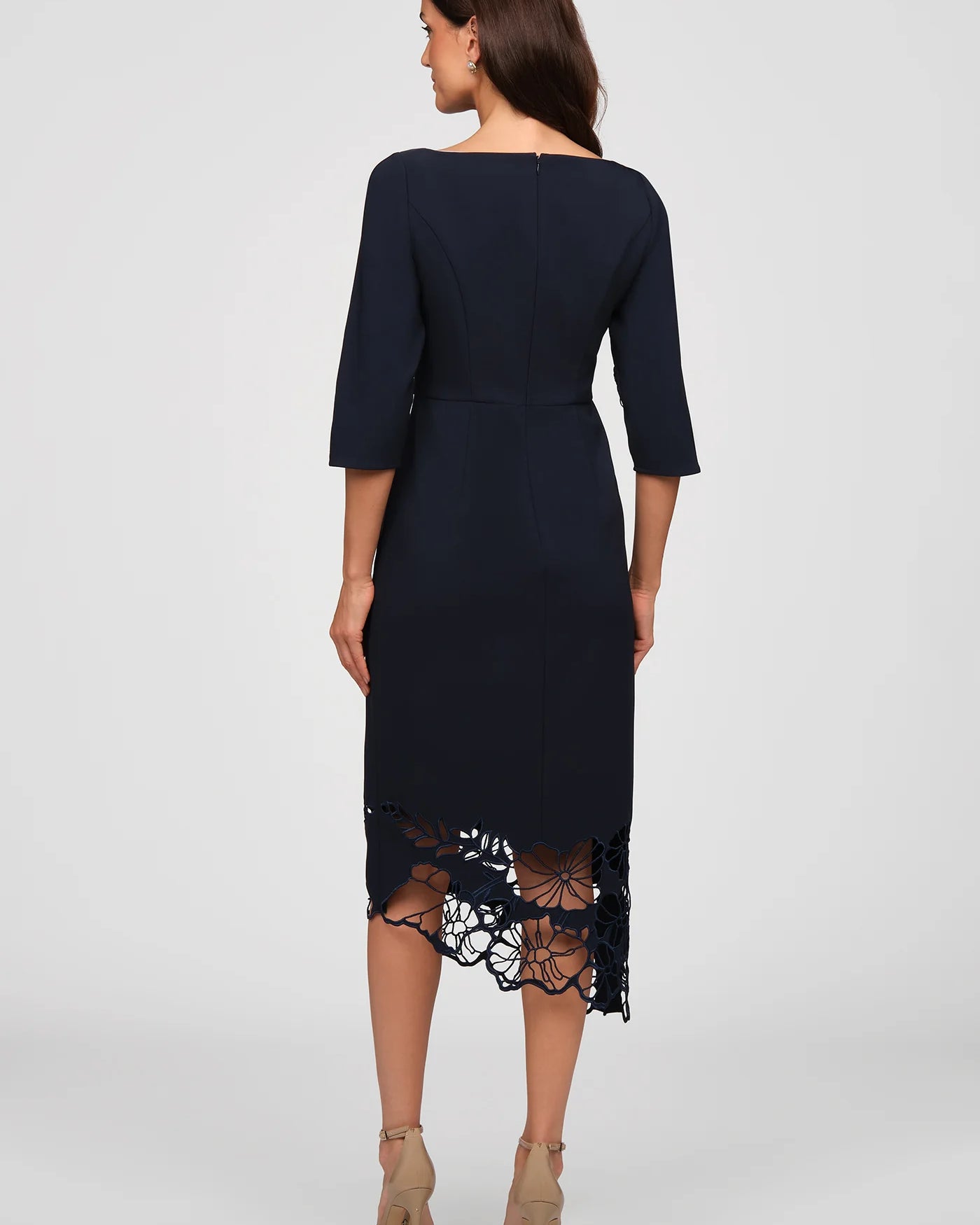 Kay Unger Vanna Midi Dress in Night Sky