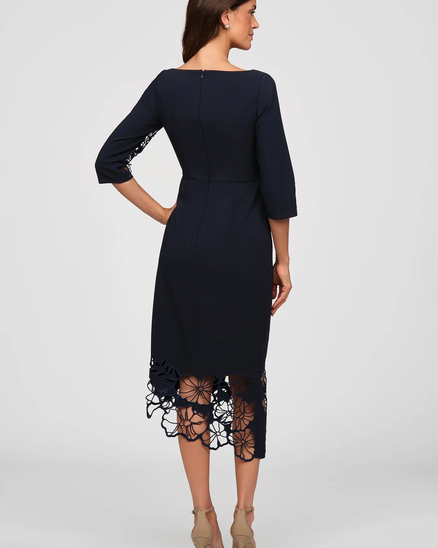 Kay Unger Vanna Midi Dress in Night Sky