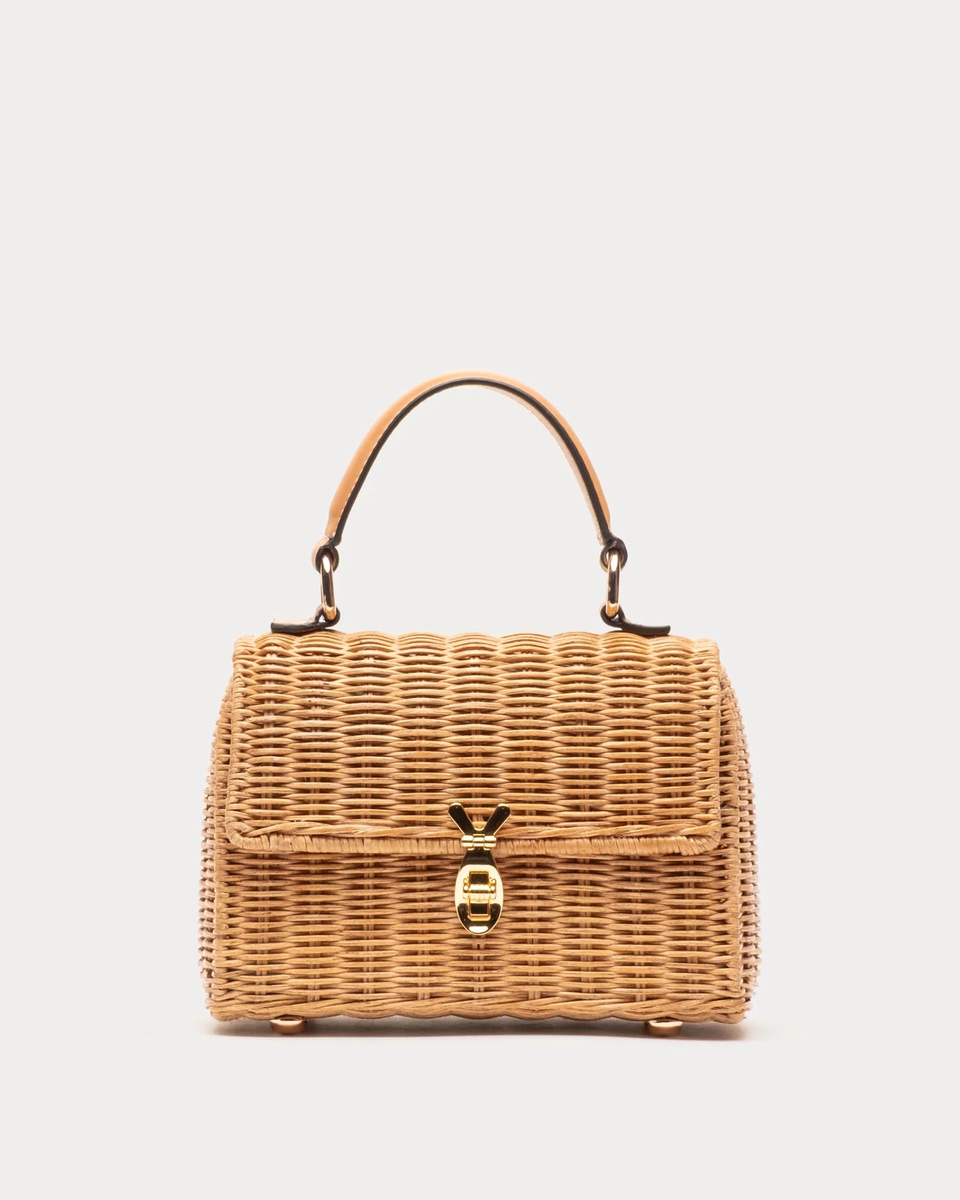 Frances Valentine Wicker Bunny Basket Bag