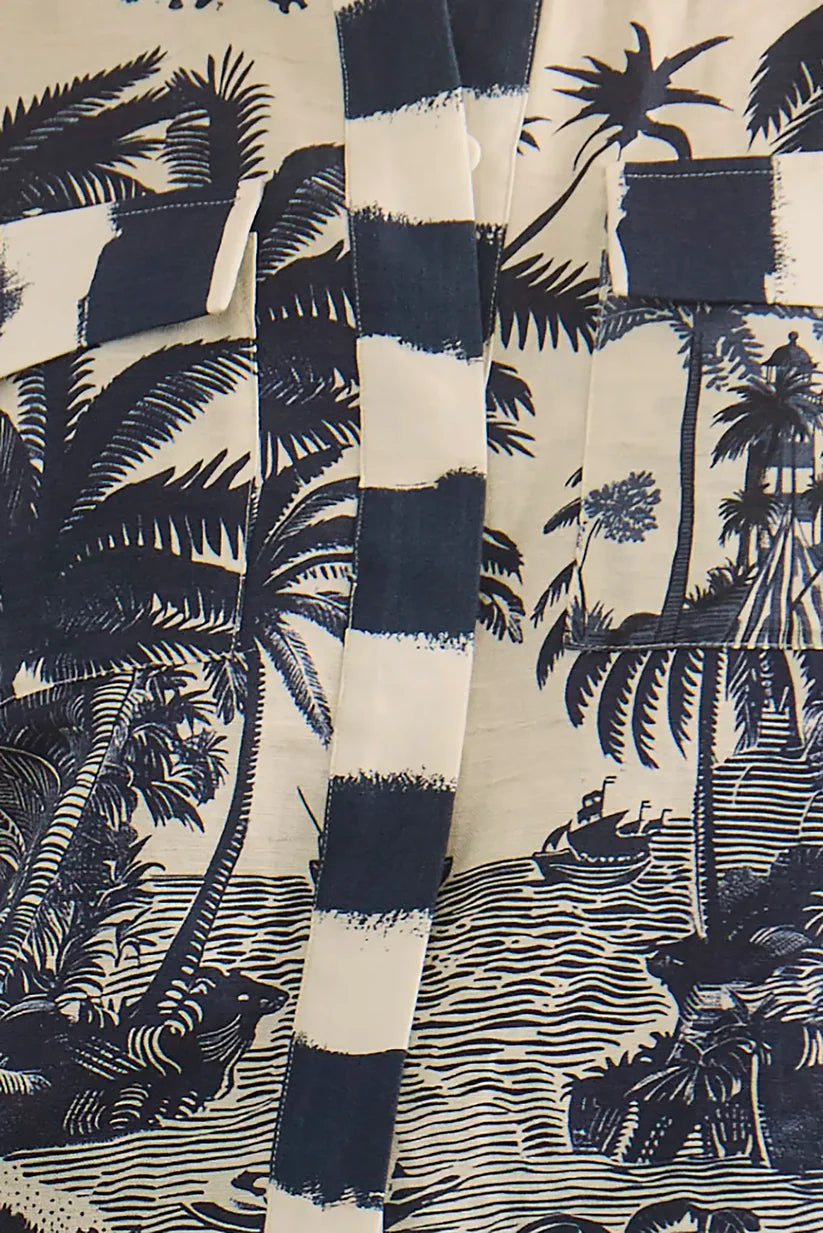 Hunter Bell Hawkins Top in Bermuda Toile