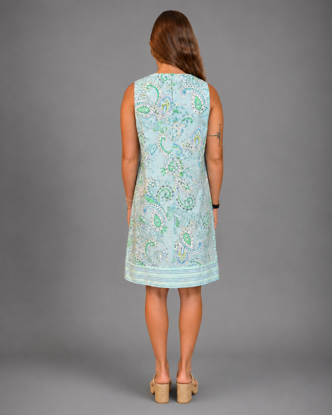 Hinson Wu Sleeveless Courtney Dress in Dainty Paisley