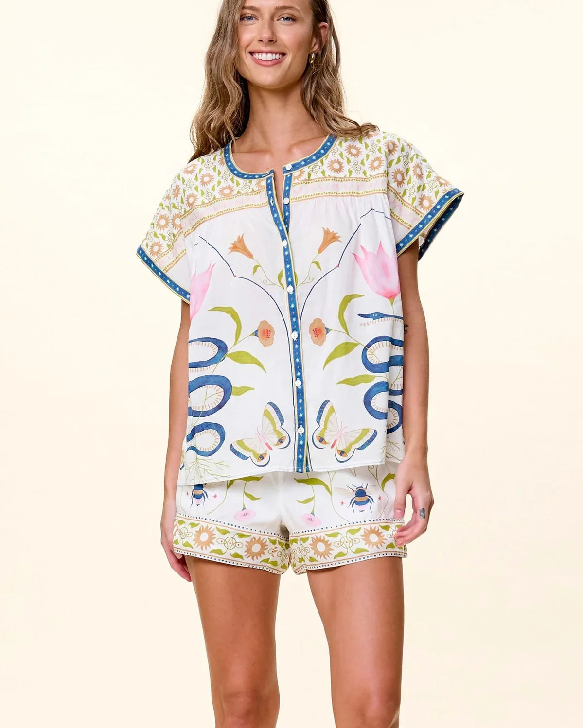 Cleobella Hadley Top in Montecito Print