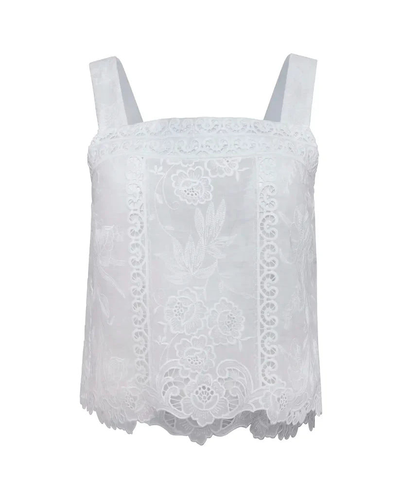 Hunter Bell Kelsey Top in White
