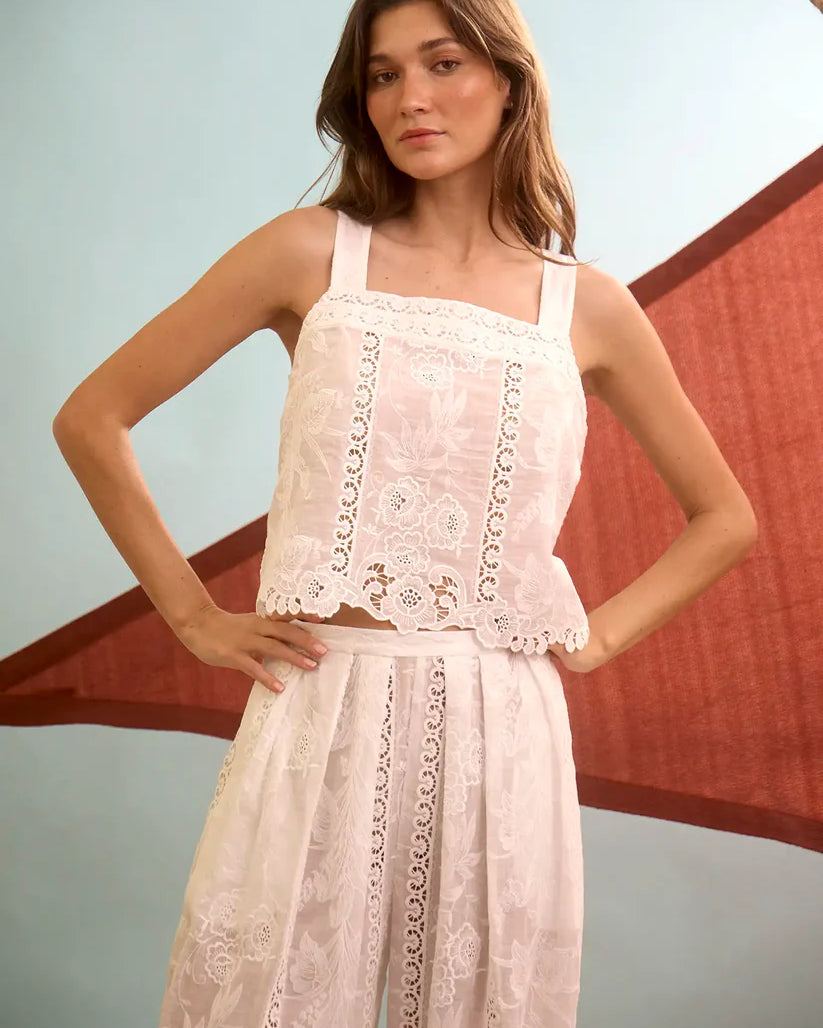 Hunter Bell Kelsey Top in White