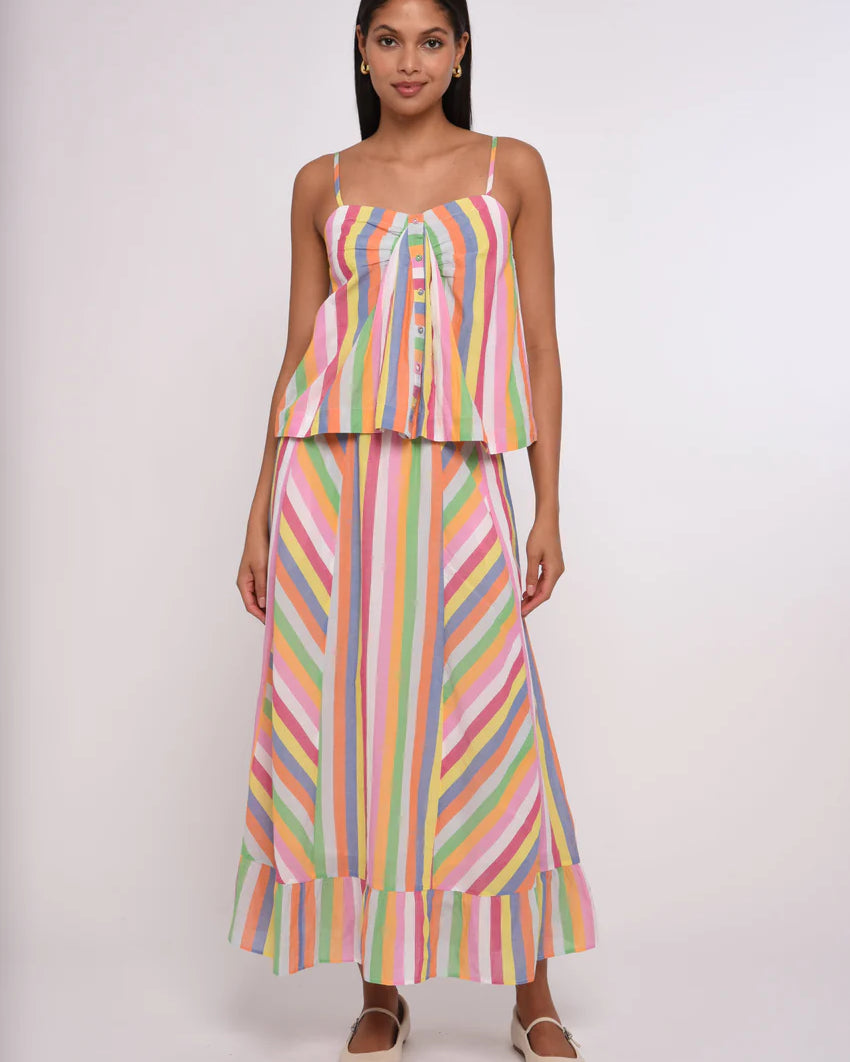Love the Label Nova Top in Surya Stripe