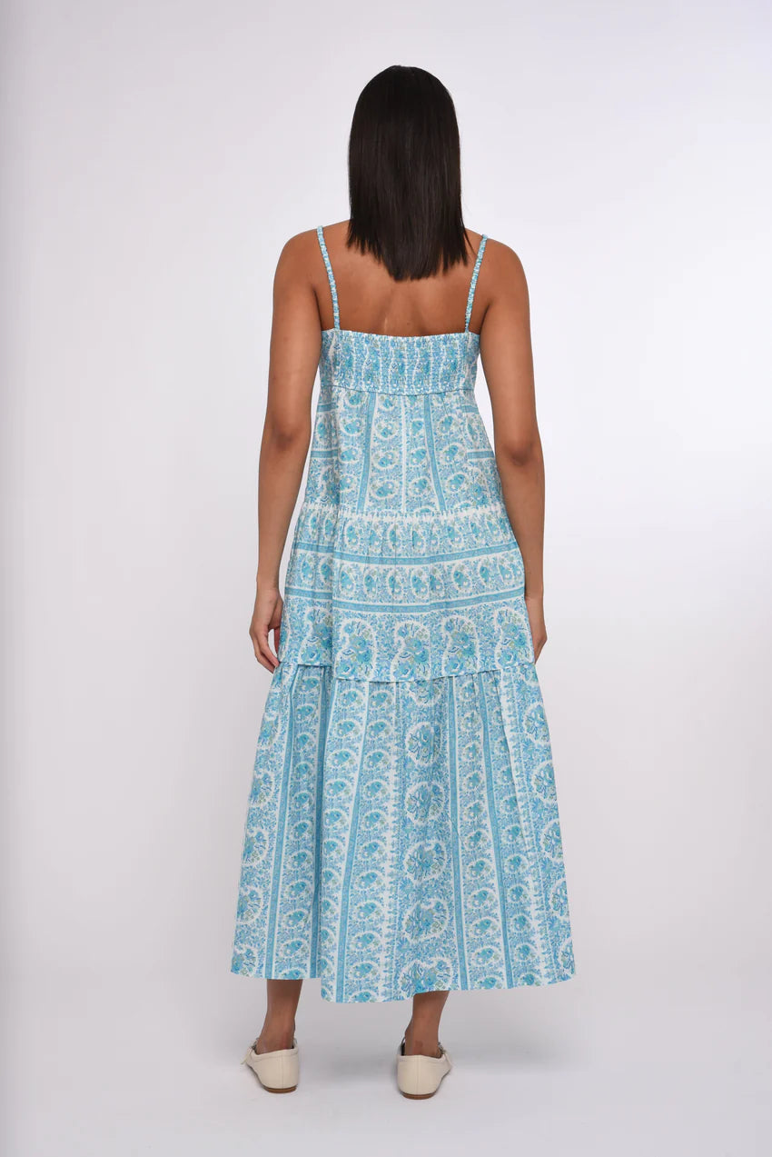 Love the Label Mara Maxi Dress in Kate Border Print