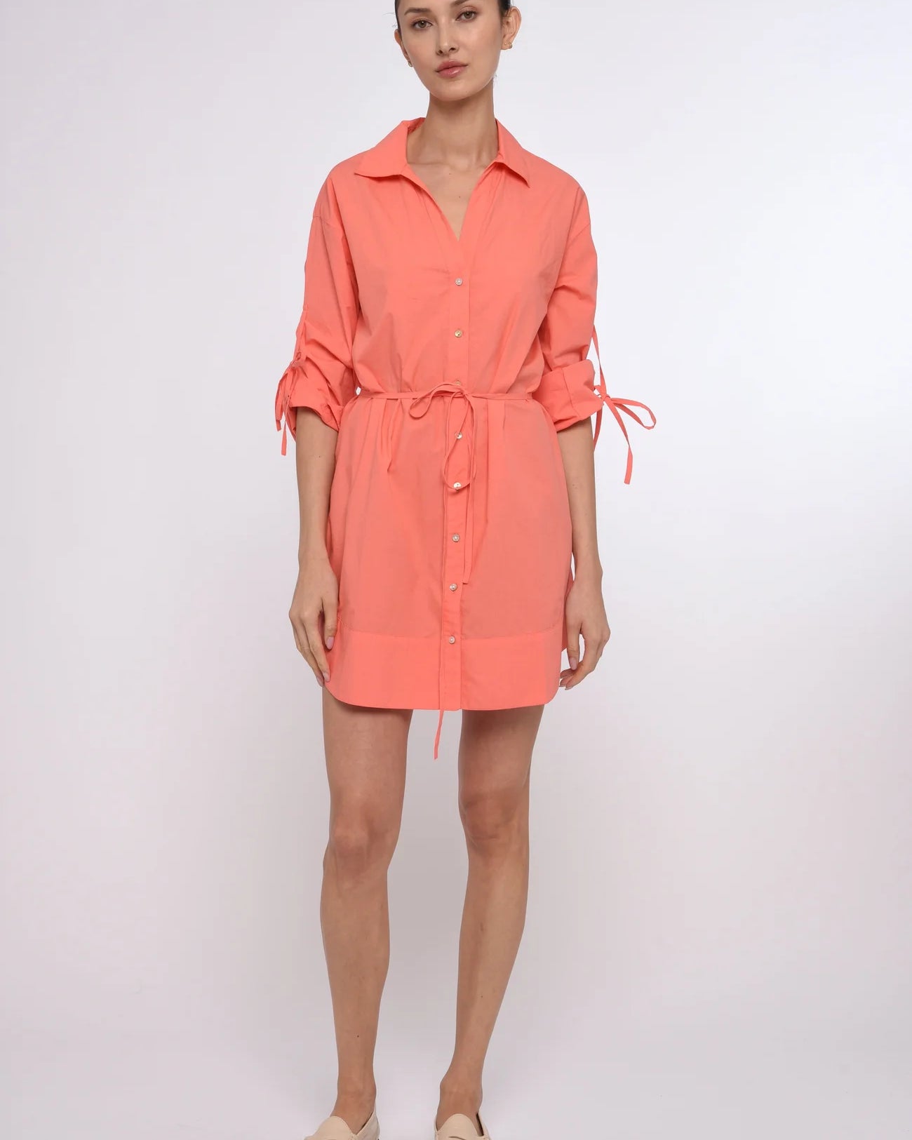 Love the Label Shannon Mini Dress in Georgia Peach