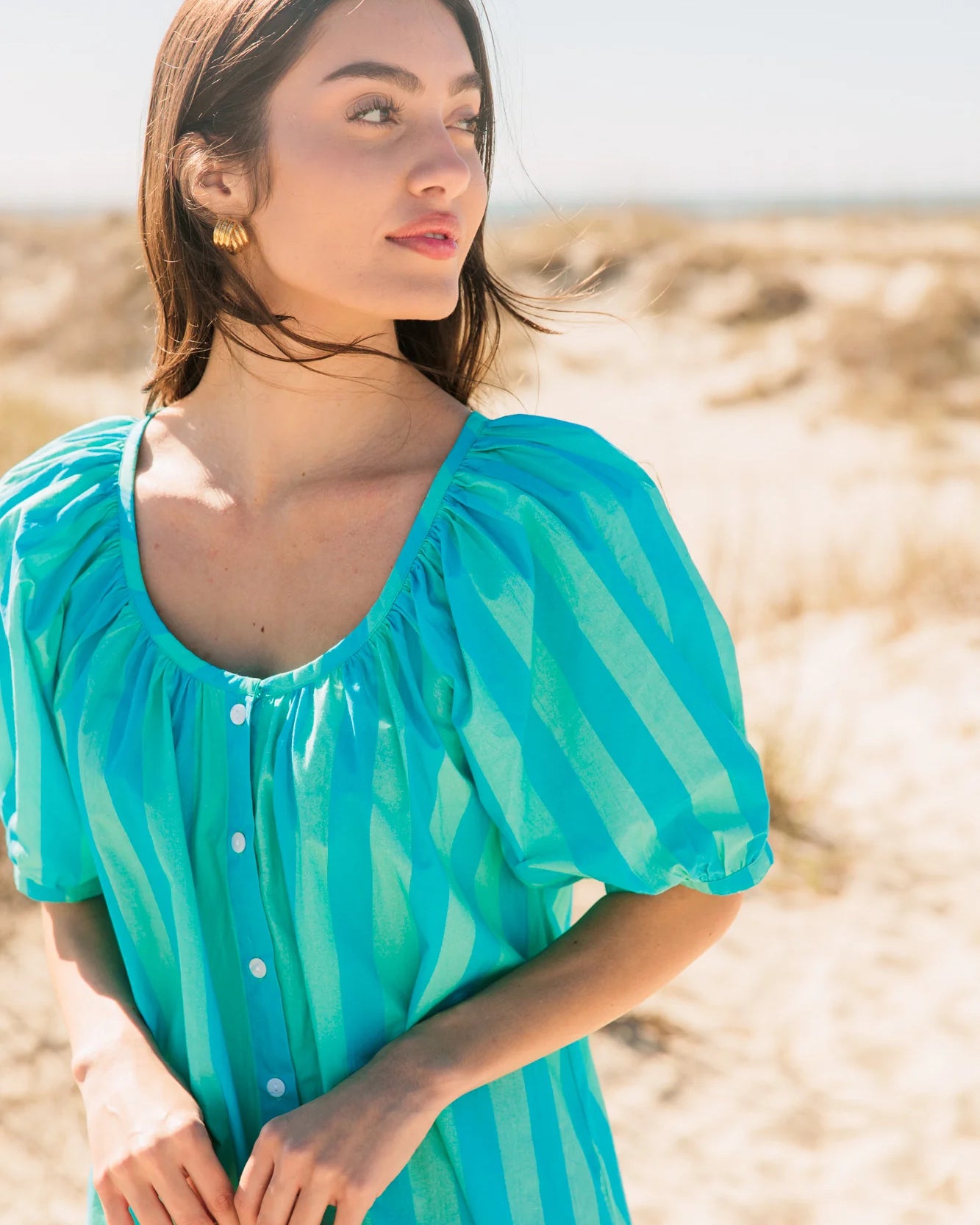 Livro Day Dress in Surf Stripes
