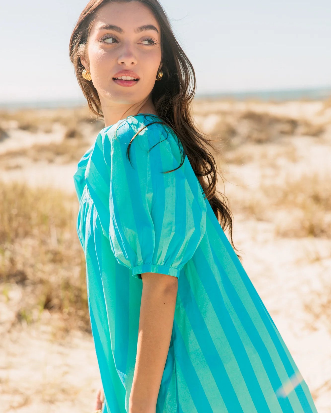 Livro Day Dress in Surf Stripes
