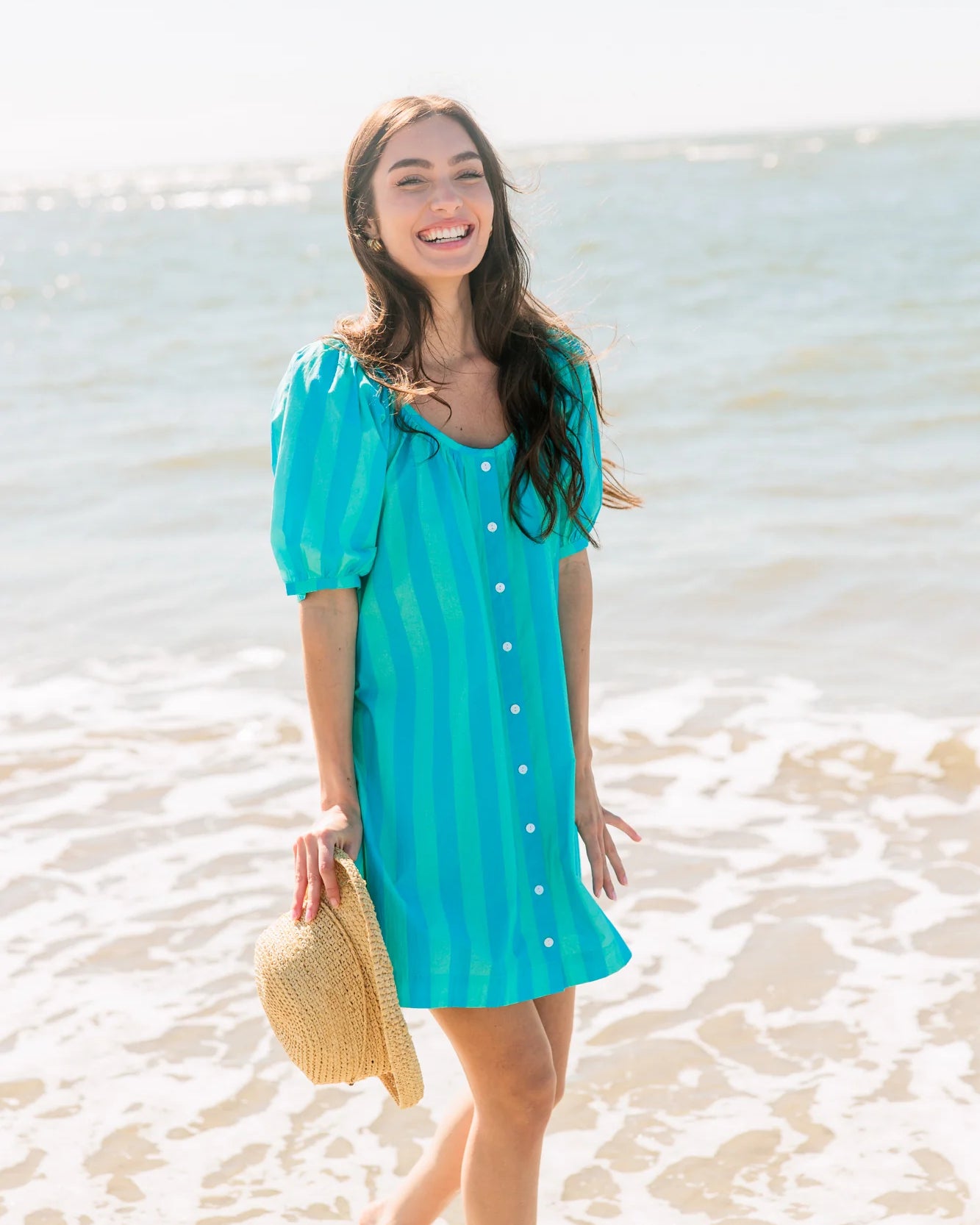 Livro Day Dress in Surf Stripes