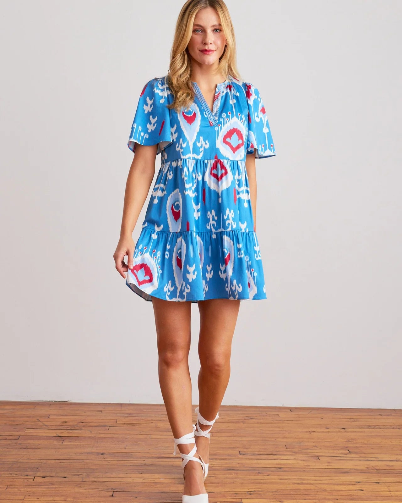 Sheridan French Charlie Dress in Americana Ikat