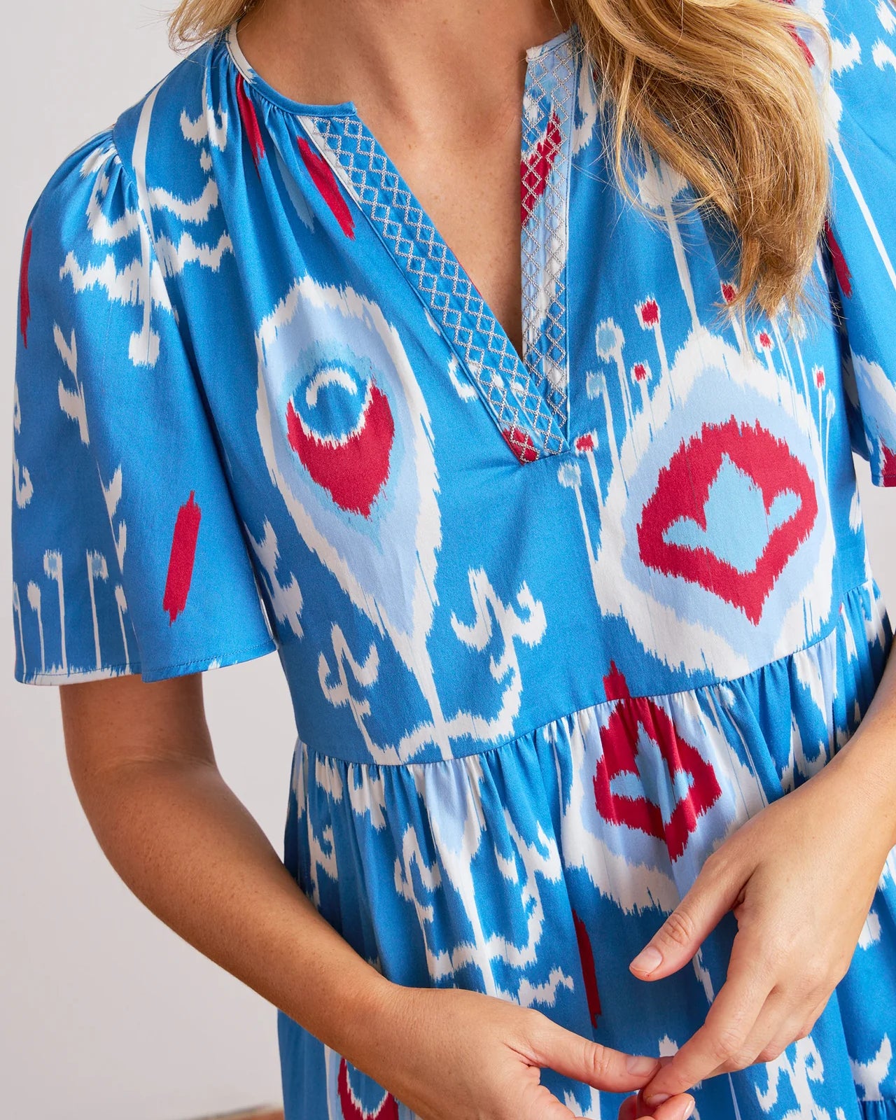 Sheridan French Charlie Dress in Americana Ikat