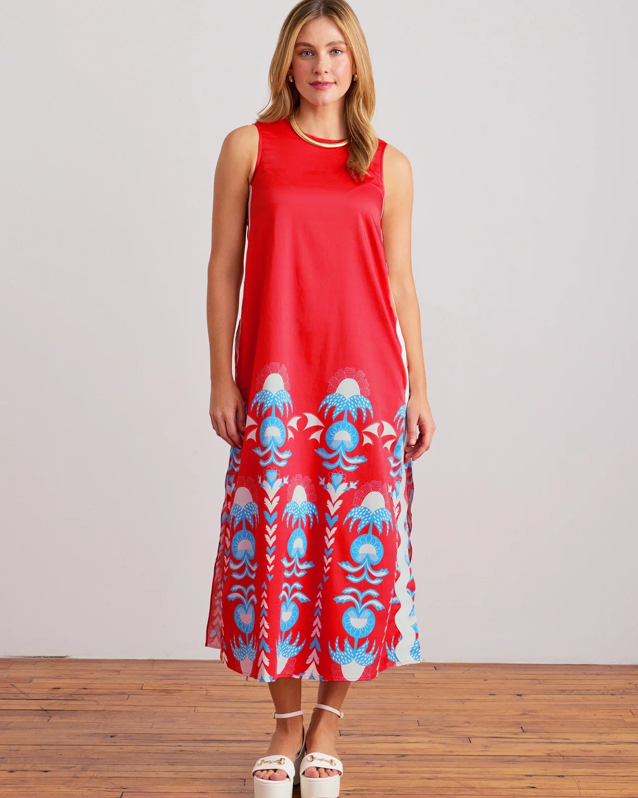 Sheridan French Marlo Dress inRed Thistle
