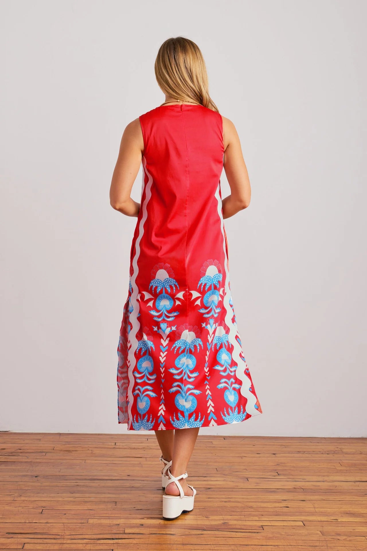 Sheridan French Marlo Dress inRed Thistle