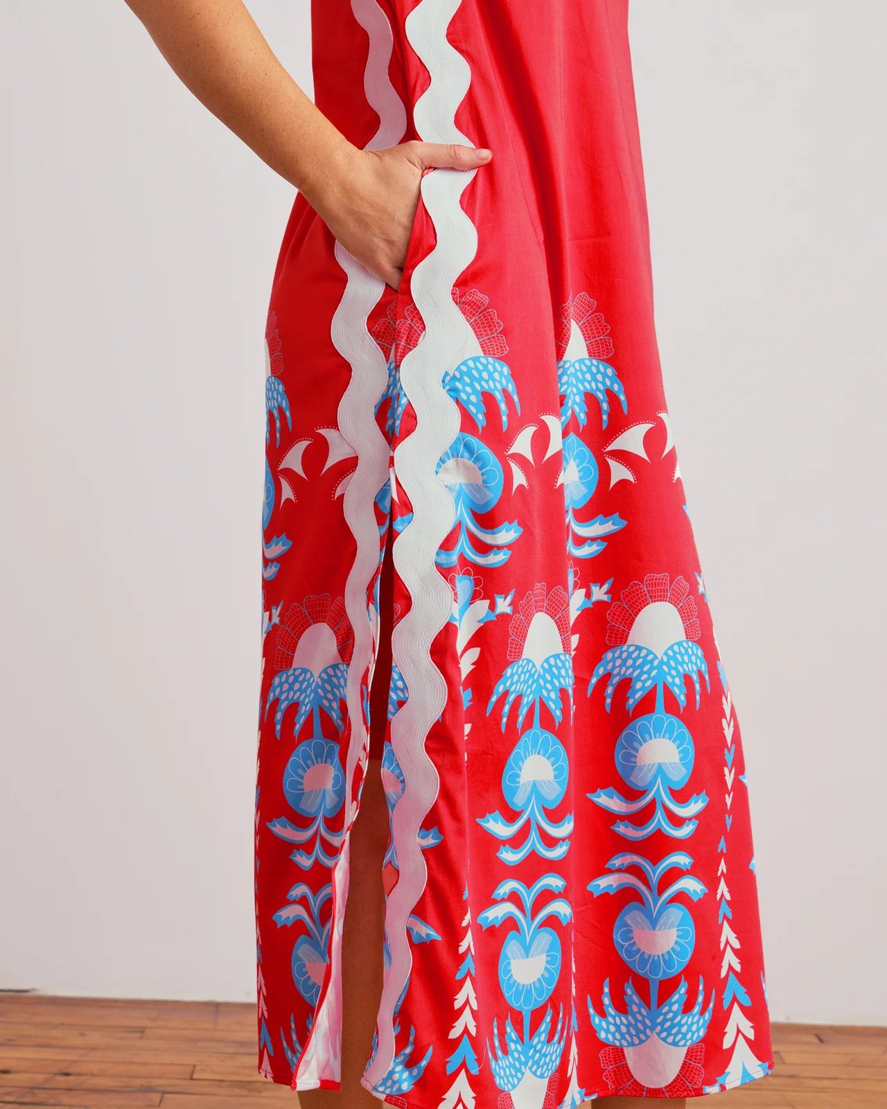 Sheridan French Marlo Dress inRed Thistle