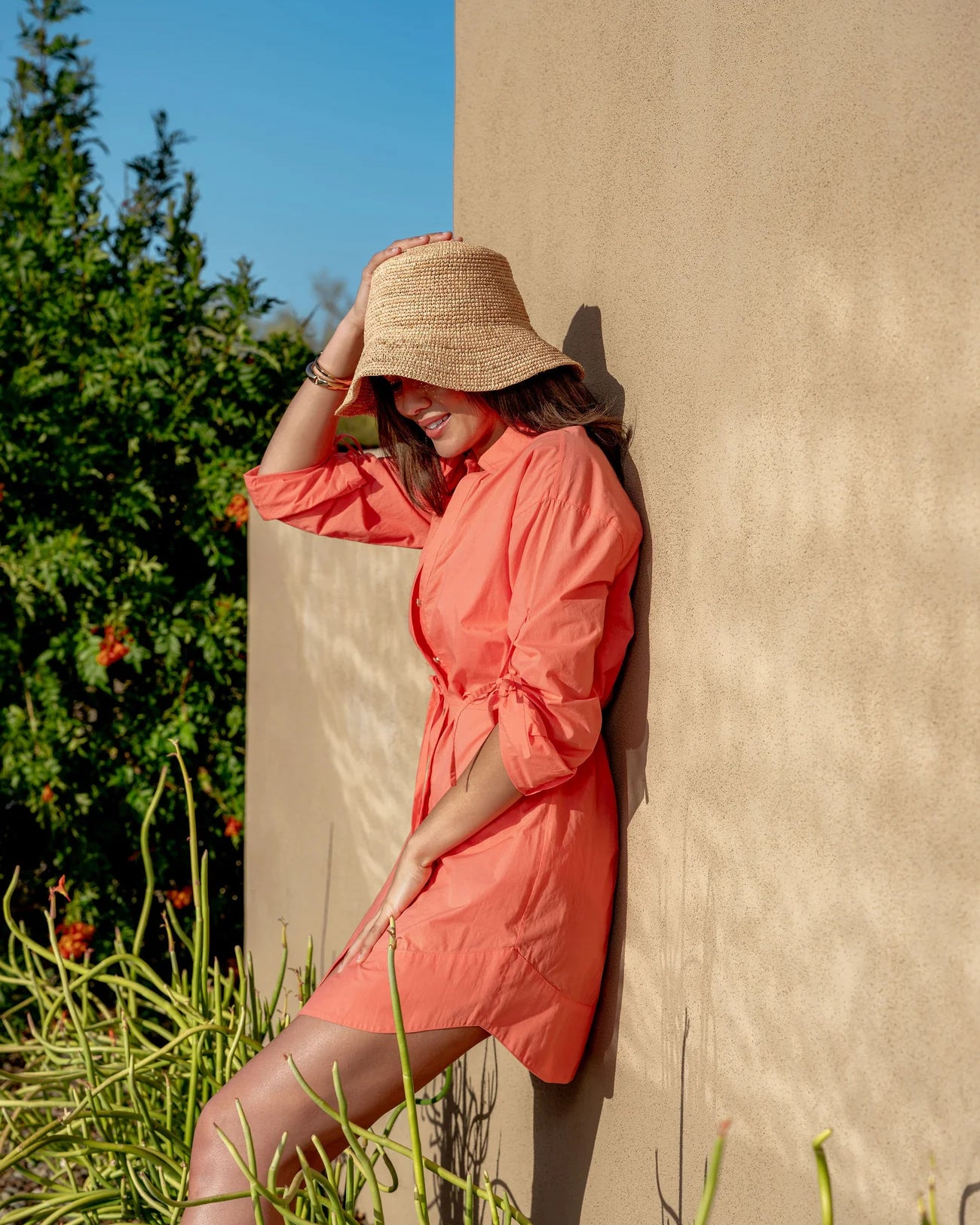 Love the Label Shannon Mini Dress in Georgia Peach
