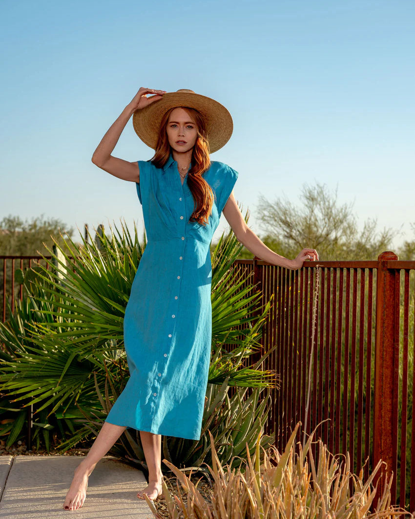 Love the Label Simmons Dress in Maui Blue