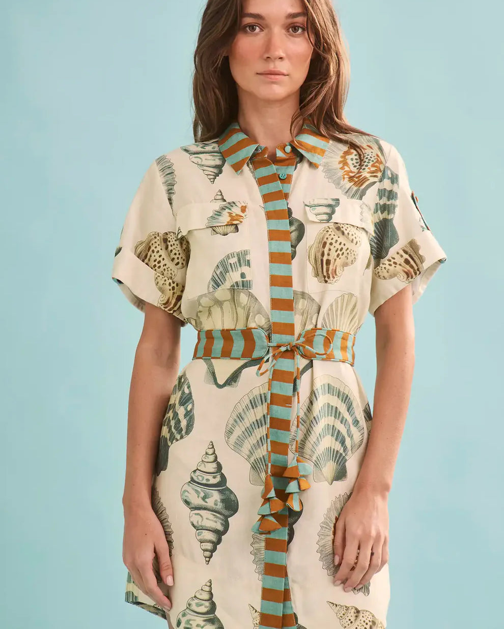 Hunter Bell Nicole Dress in Somers Shell Cream