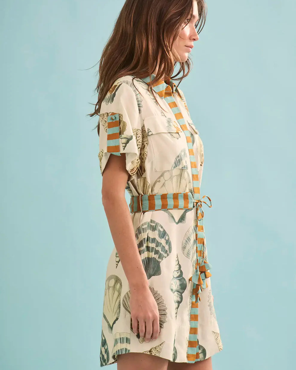 Hunter Bell Nicole Dress in Somers Shell Cream