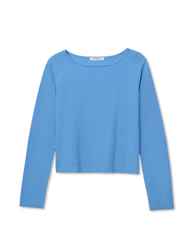 Perfect White Tee Parker in Pacific Blue