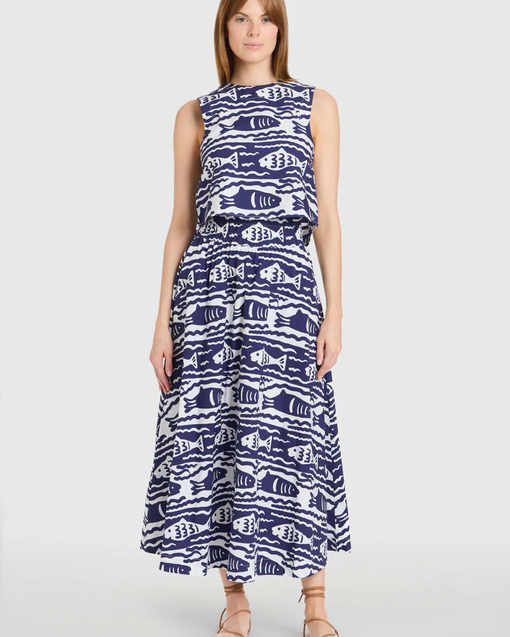 Livro Pavillion Skirt in Fish Print