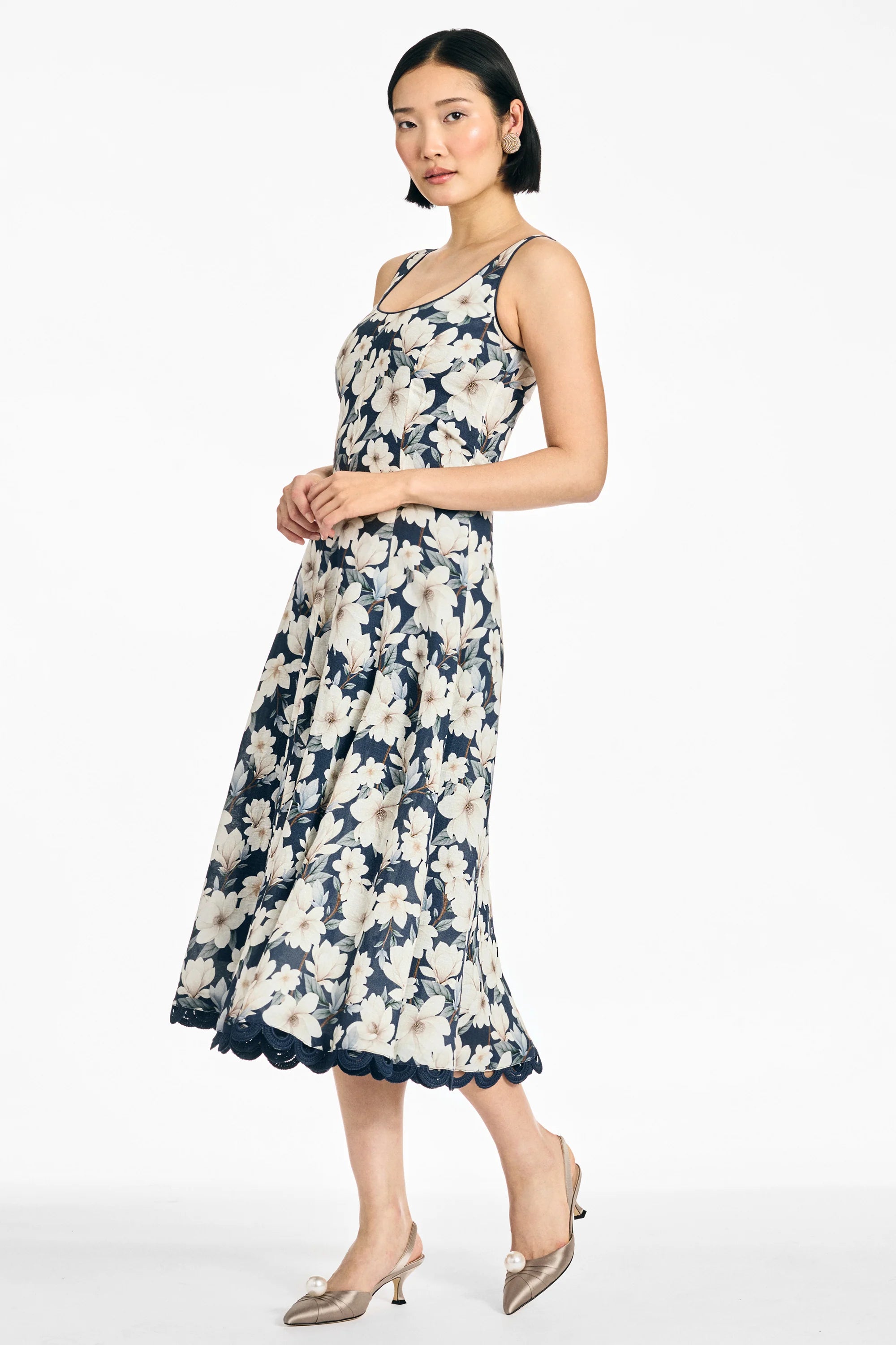 Sachin & Babi Teresa Dress in Midnight Magnolia