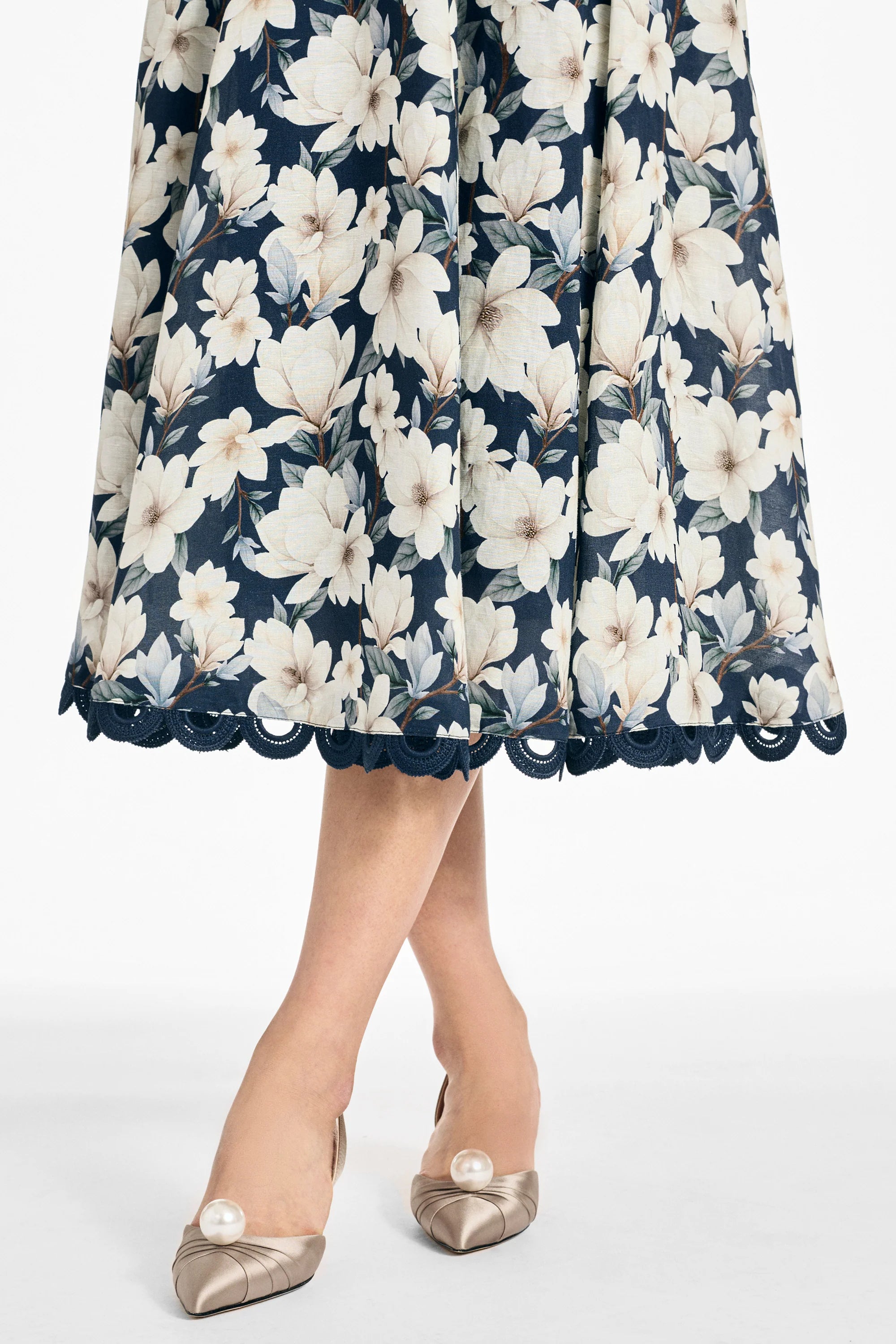 Sachin & Babi Teresa Dress in Midnight Magnolia