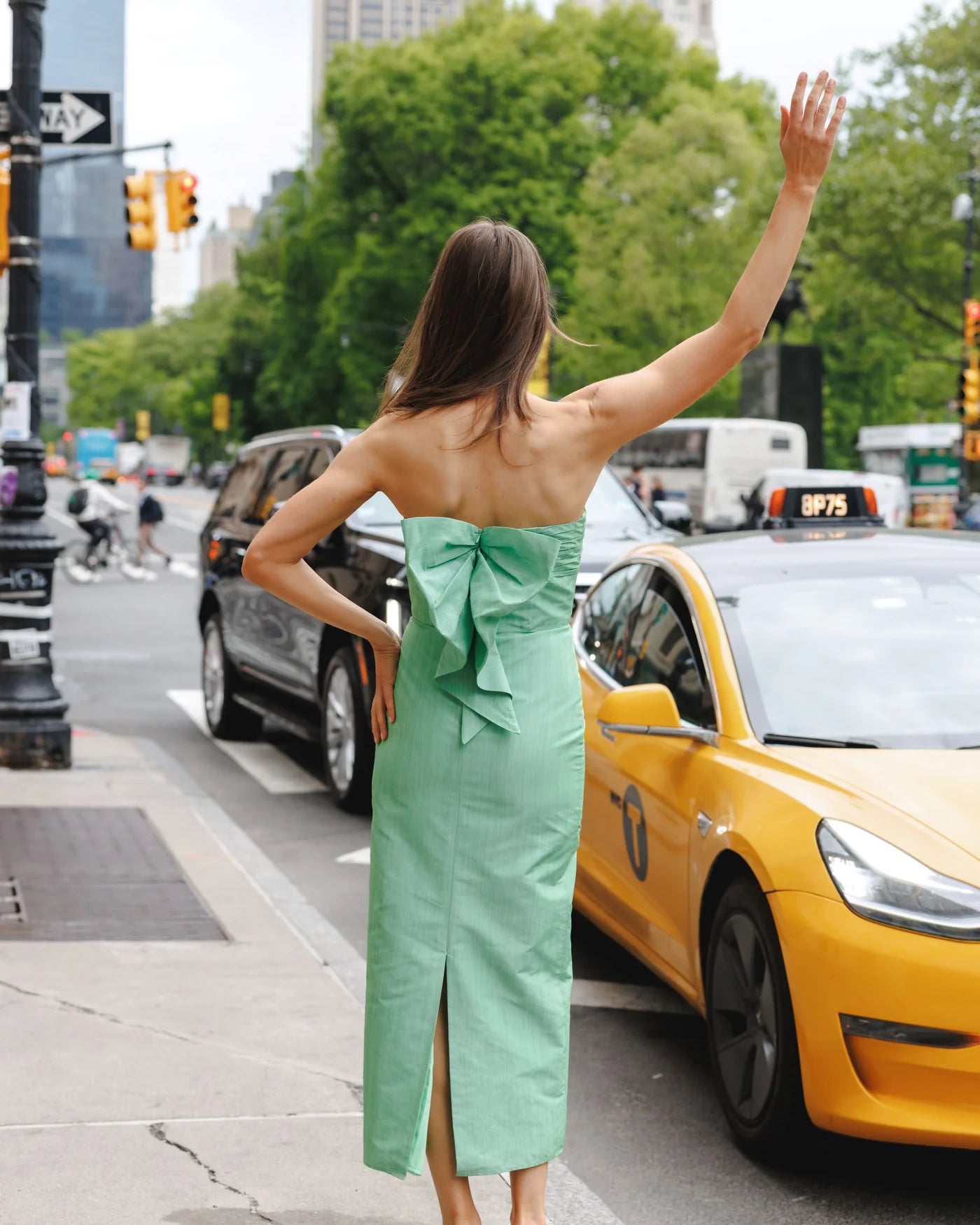 Shoshanna Katerina Dress in Verde