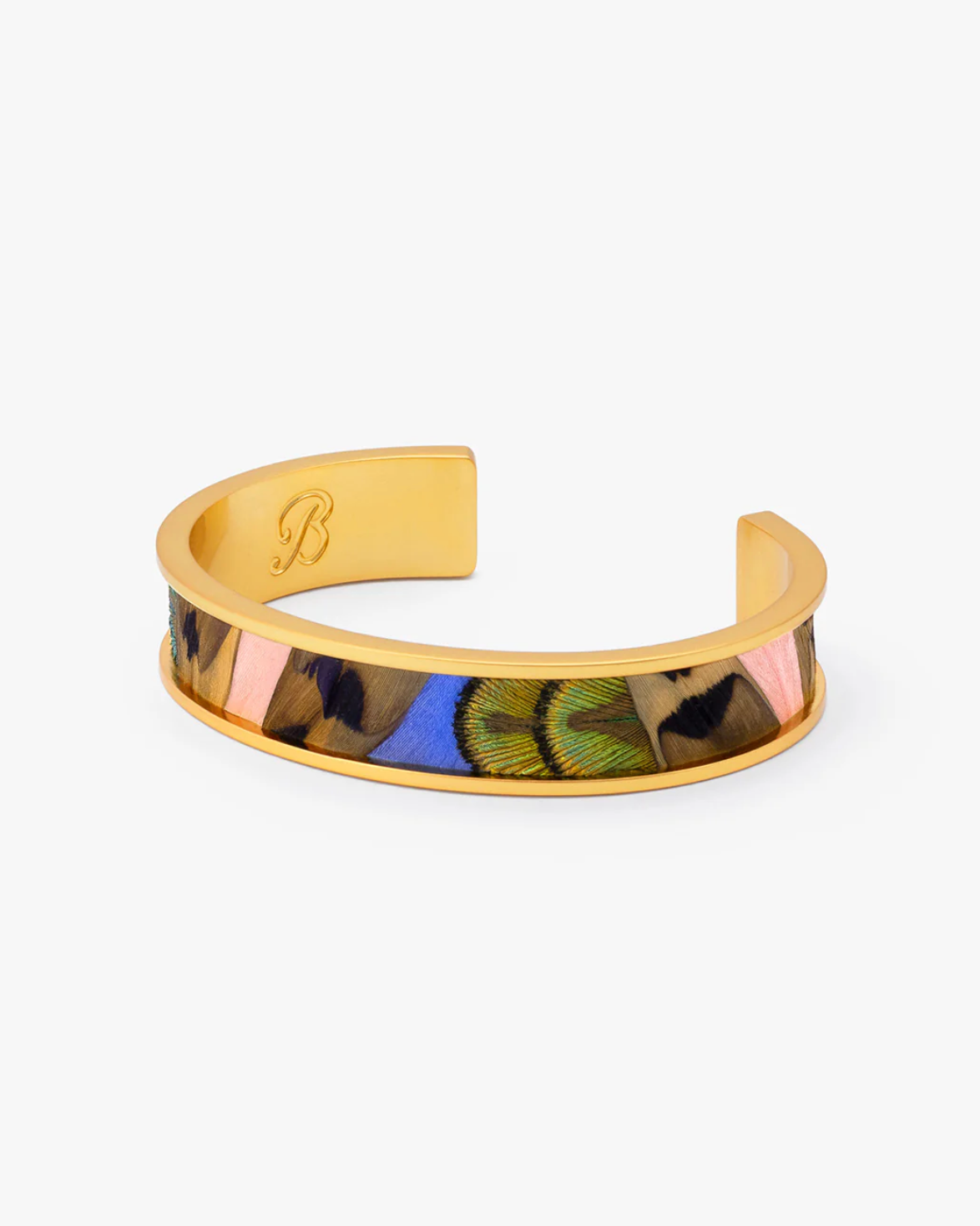 Brackish Shannon Thin Gold Feather Cuff