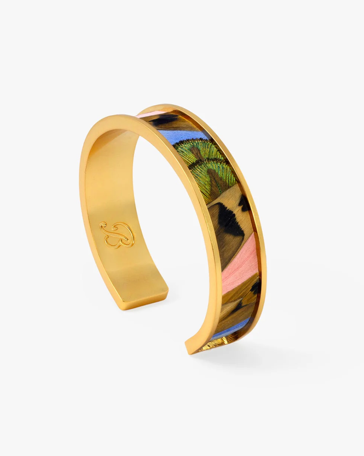 Brackish Shannon Thin Gold Feather Cuff