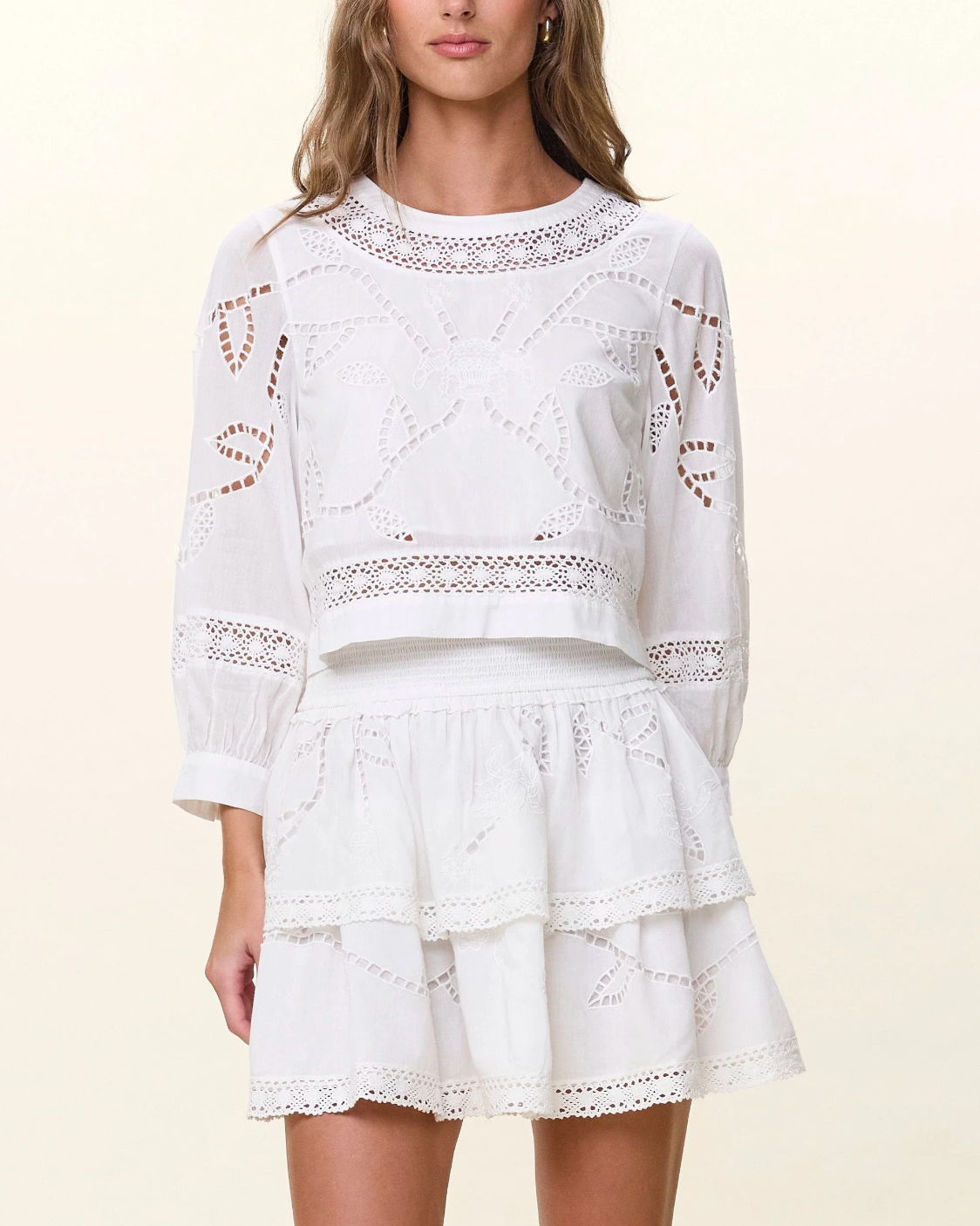 Cleobella Matisse Top in Ivory
