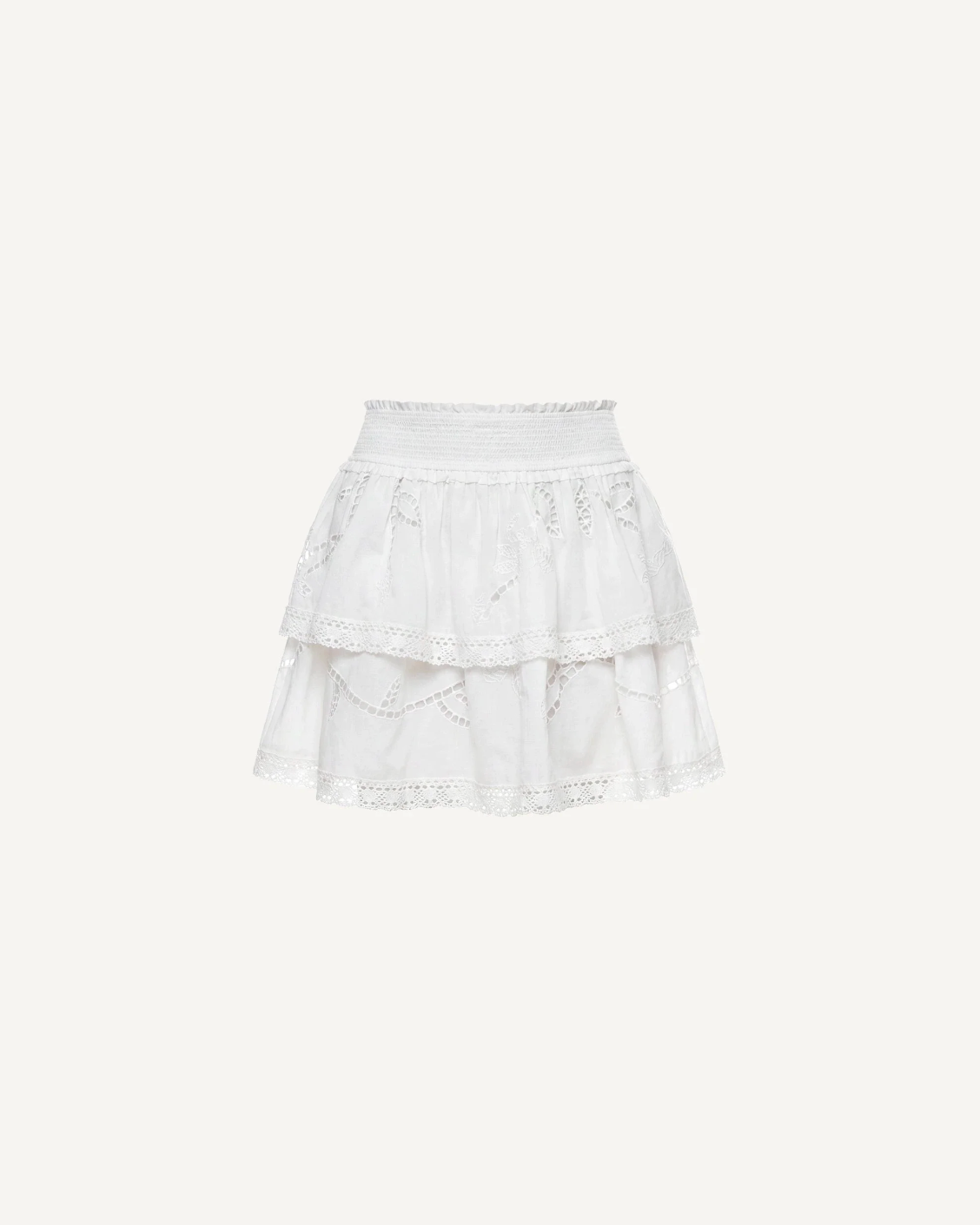 Cleobella Monet Mini Skirt in Ivory