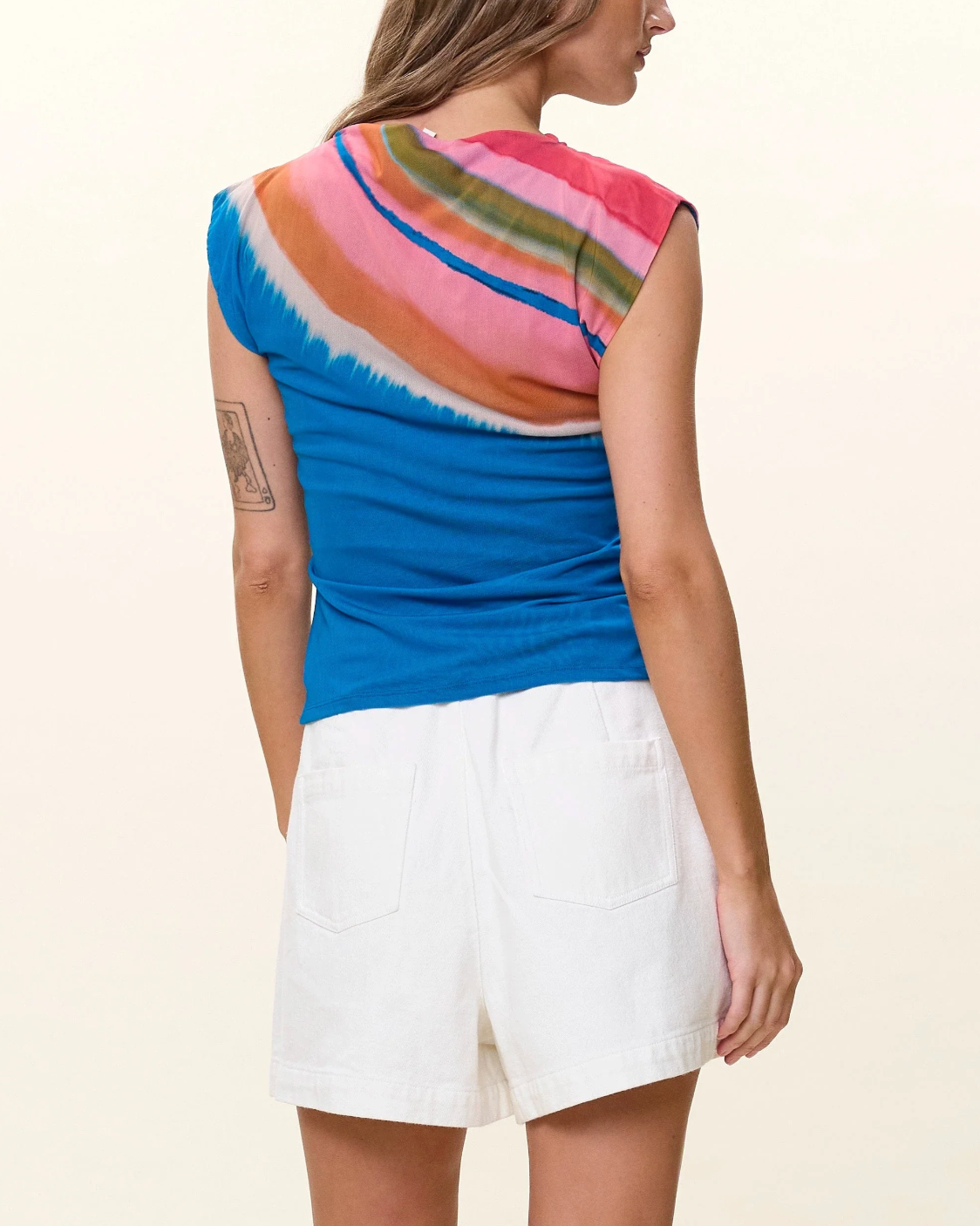 Cleobella Ellie Top in Watercolor Stripe Print