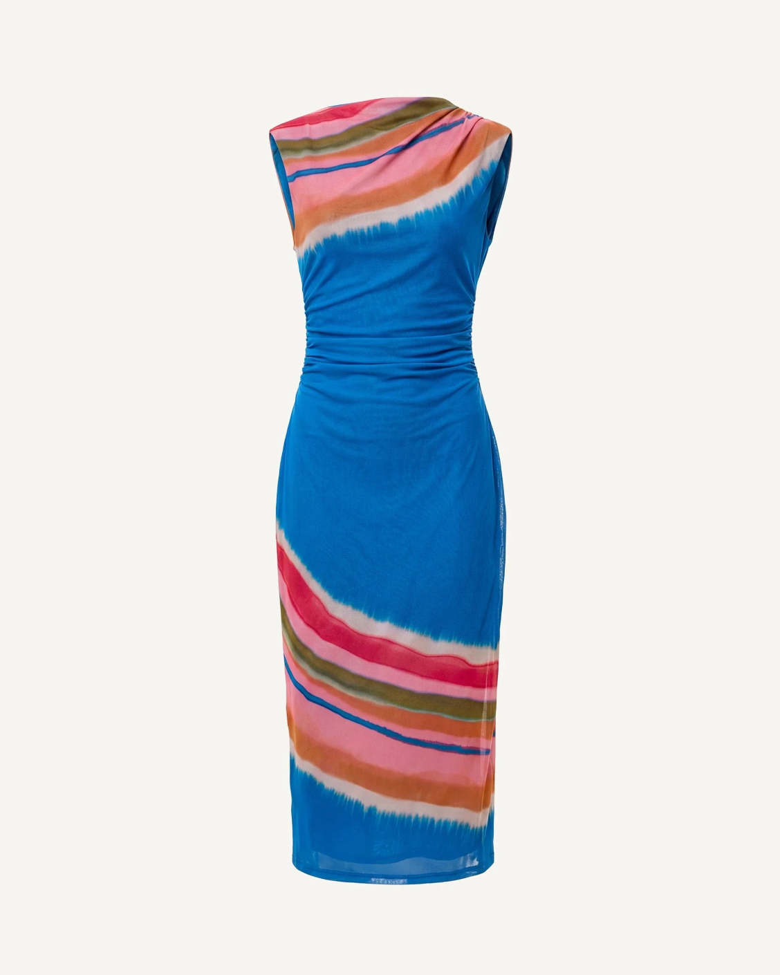 Cleobella Carrie Midi Dress in Watercolor Stripe Print