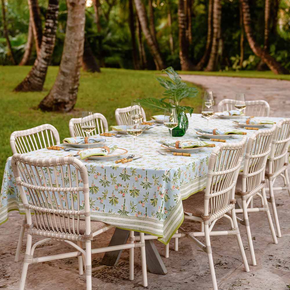 Pomegranate Palms & Pagodas Tablecloth