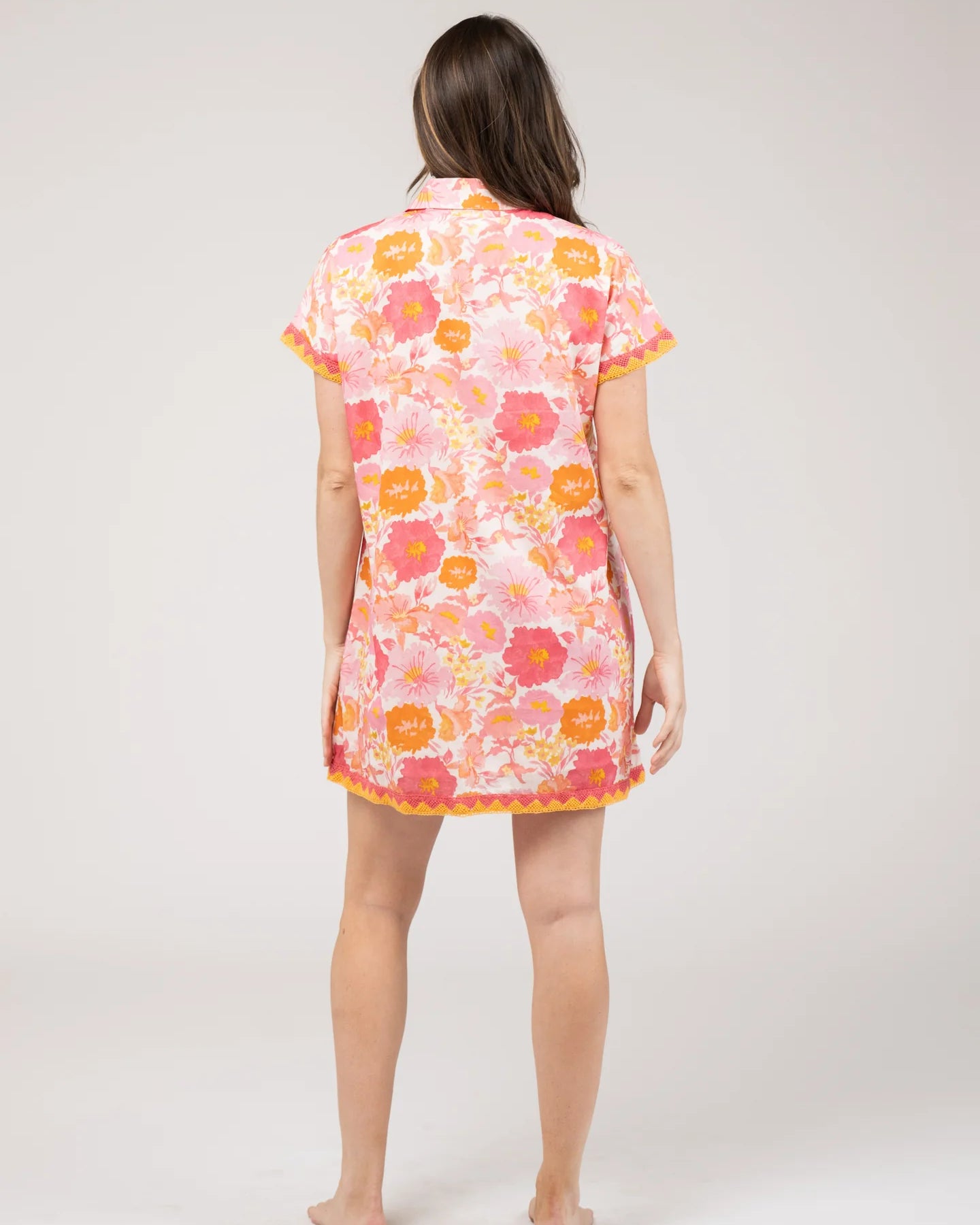 Beau & Ro Beach Tunic in Watercolor Pink